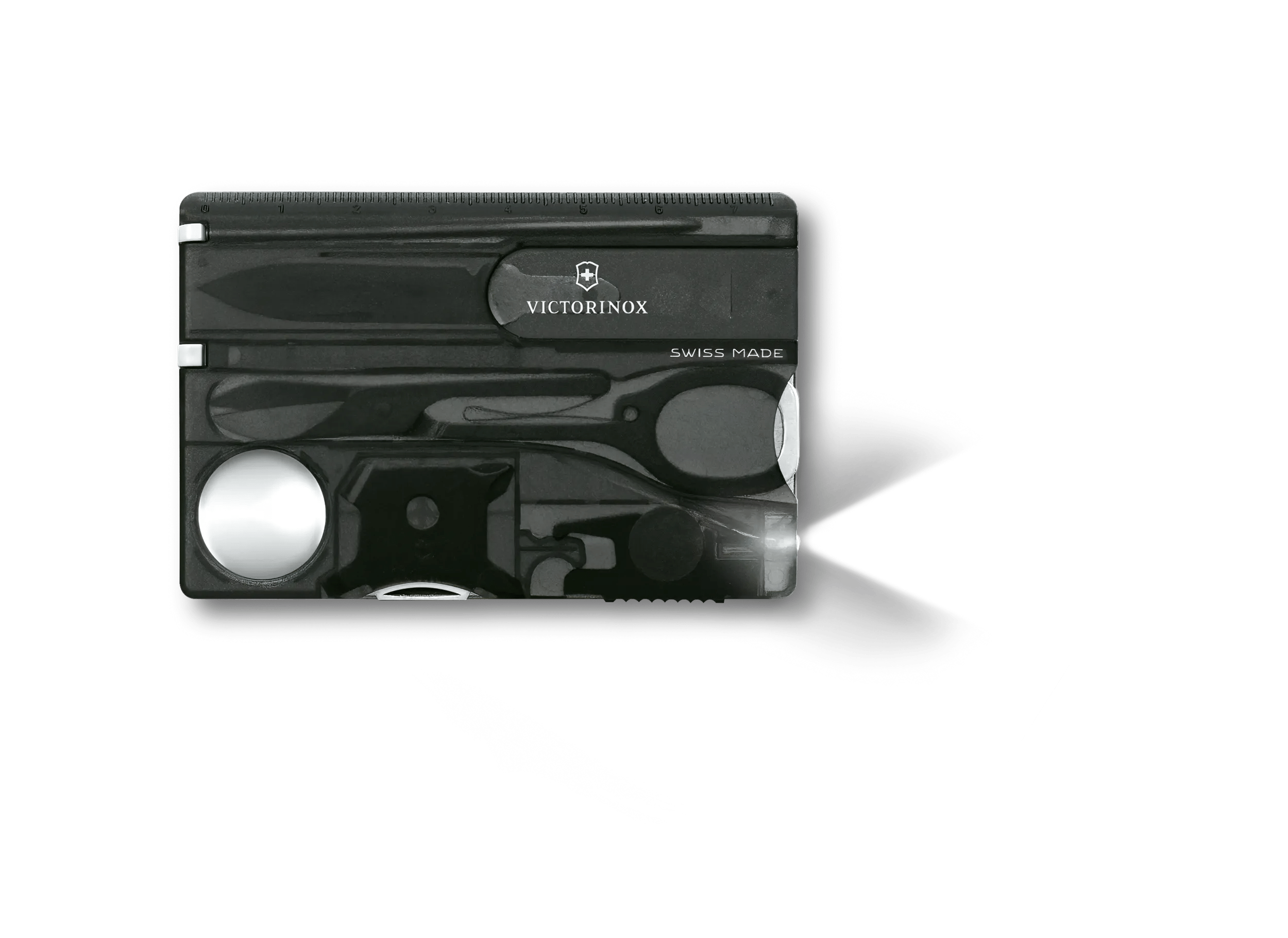Victorinox Swiss Card Lite in black transparent - 0.7333.T3