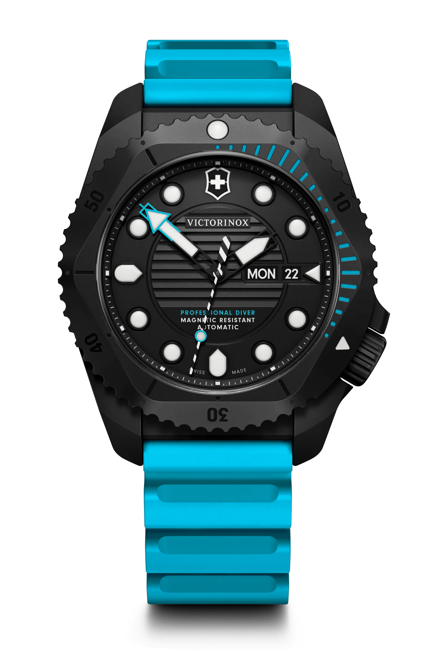 せいだろう Victorinox Swiss Army Men's 241425 Dive Master 500 Black Ice Blue