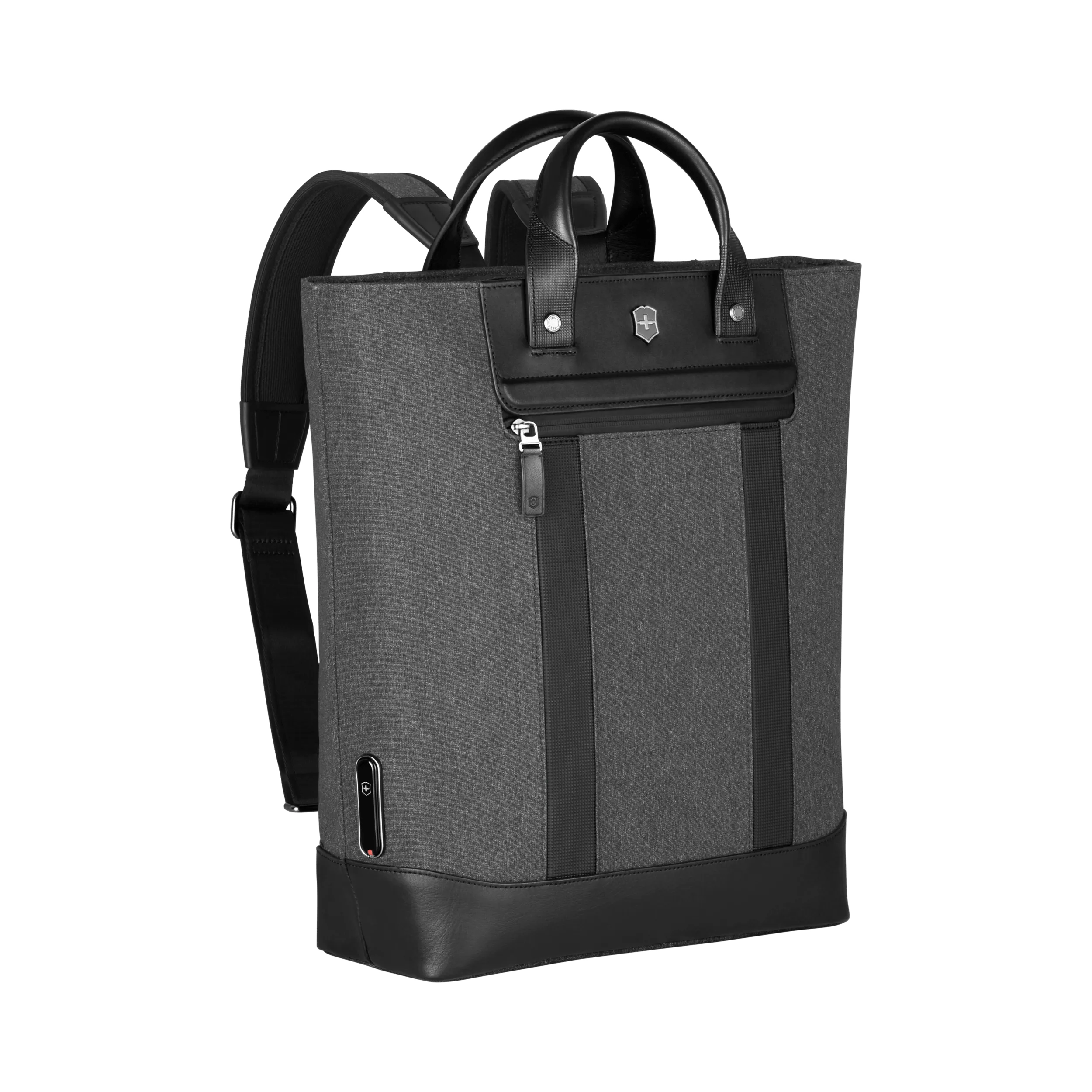 ストラクチャートートバッグ グレー ミアン MIAN 【A4/通勤/お仕事】配色ハンドル 横型A4トート