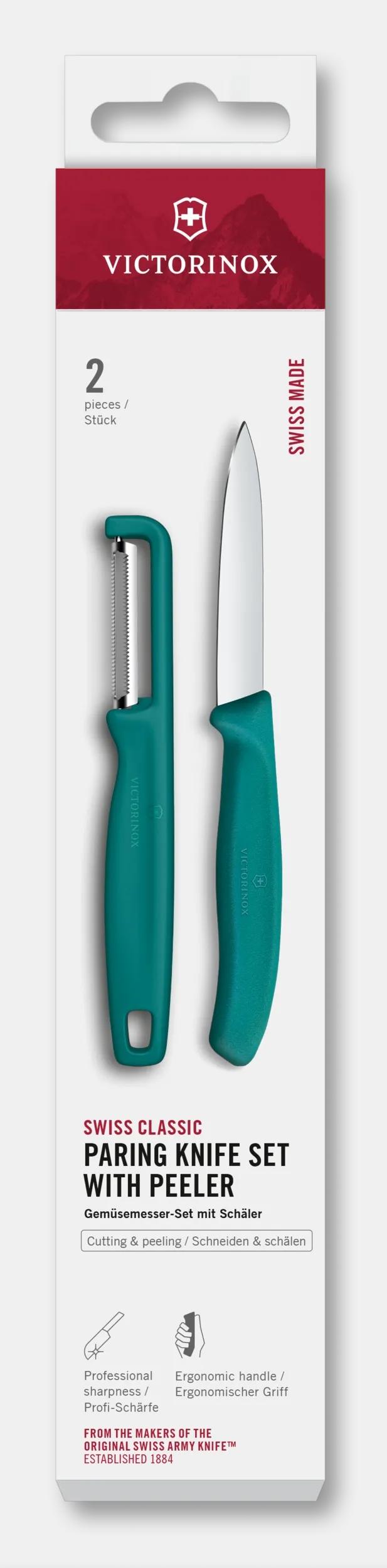 Swiss Classic Paring Knife Set with I-Peeler, 2 Pieces - 6.7114.21C1