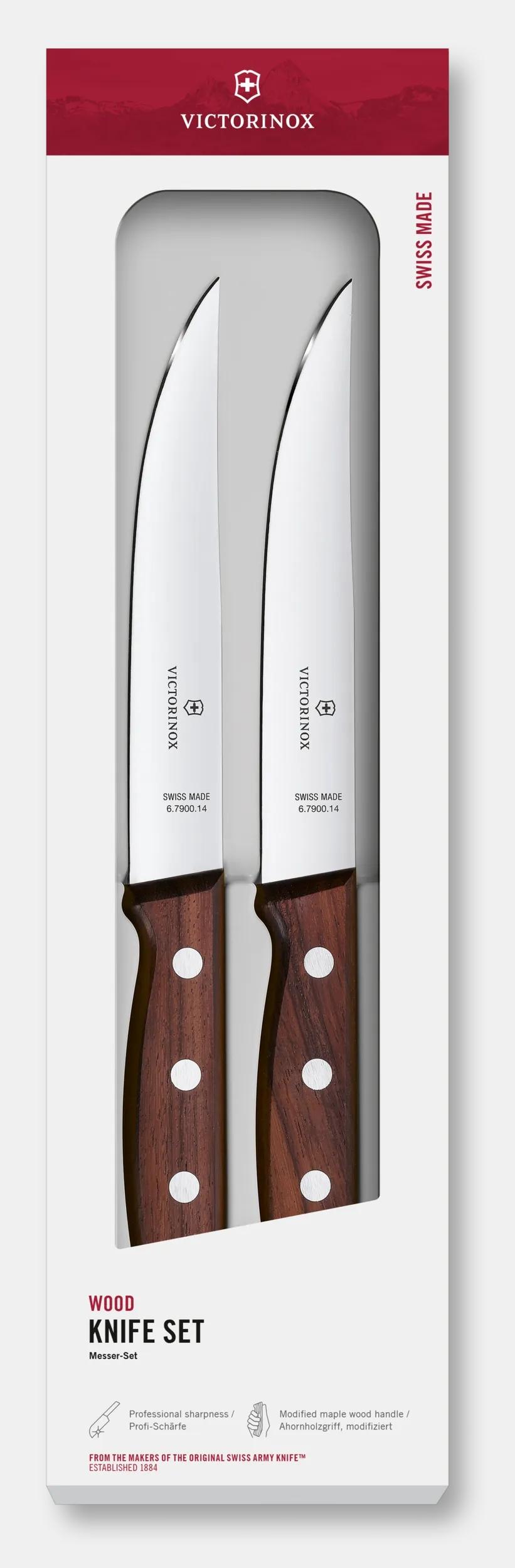 Wood Steak Knife Set, 2 pieces 5.1120.2G