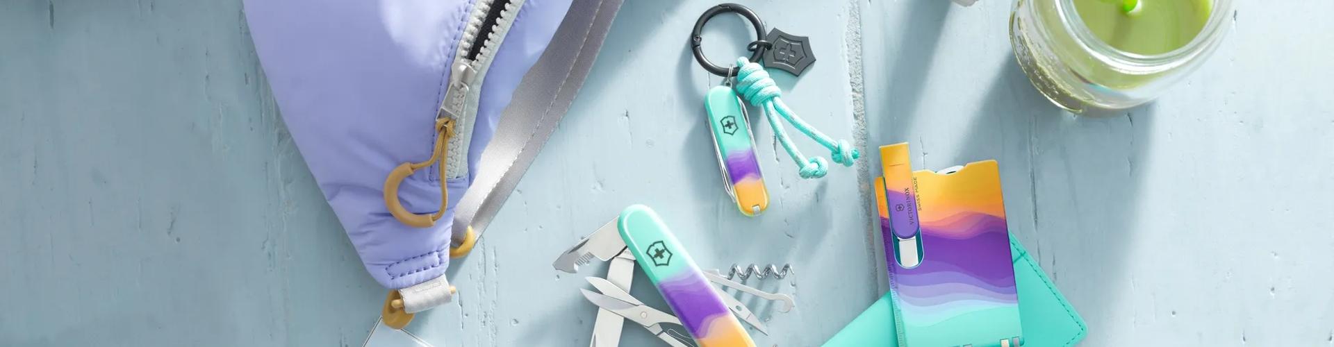 Compact Swiss Army Knife Keychains