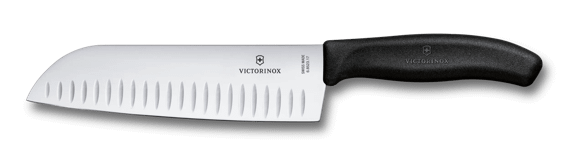 三徳 Victorinox スイスクラシック 三徳包丁, 17 cm ブラック - 6.8503.17G