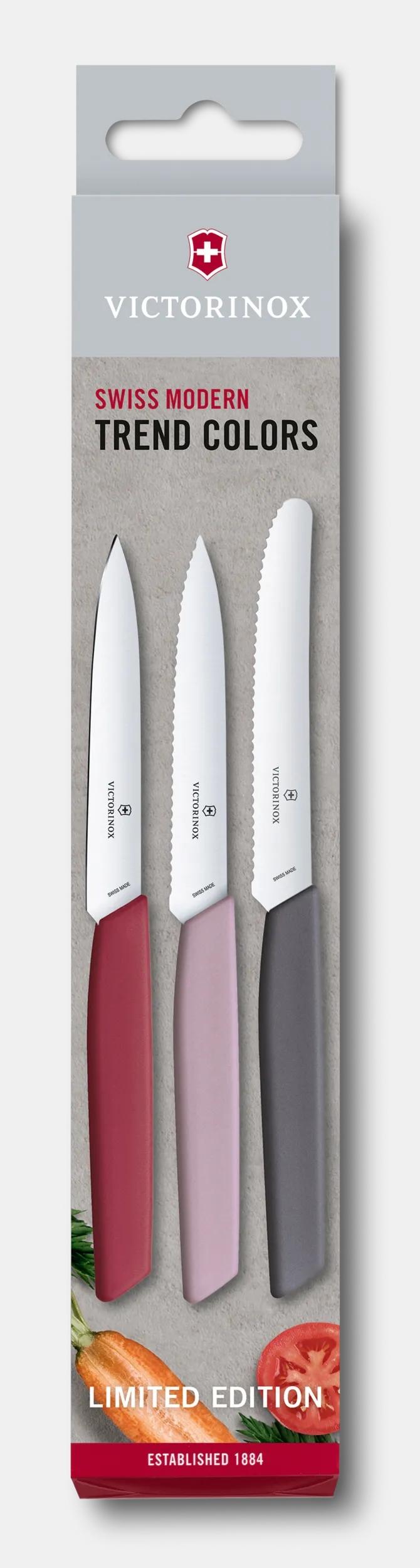 Swiss Modern Paring Knife Set, 3 pieces - 6.9096.3L2