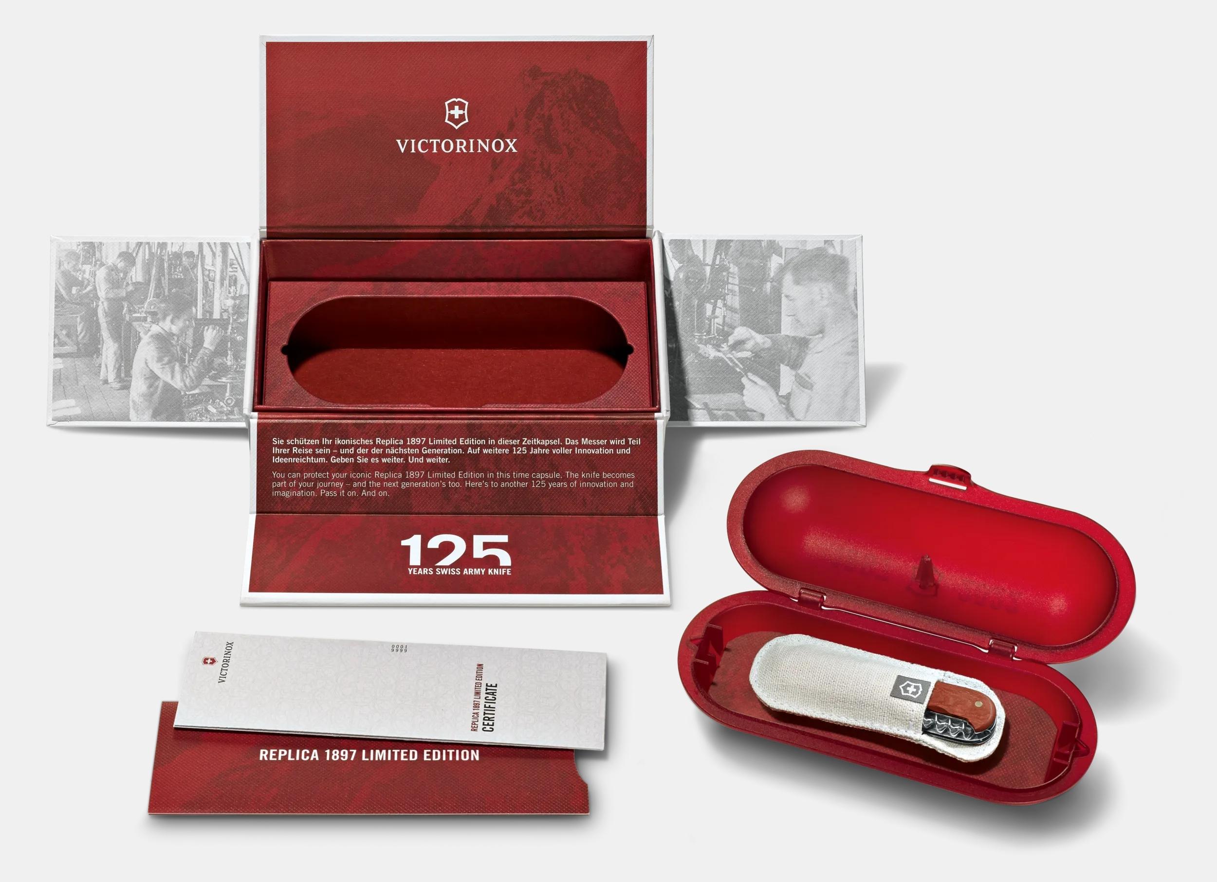 Victorinox Replica 1897 Limited Edition in Red, vulcanized fibre 