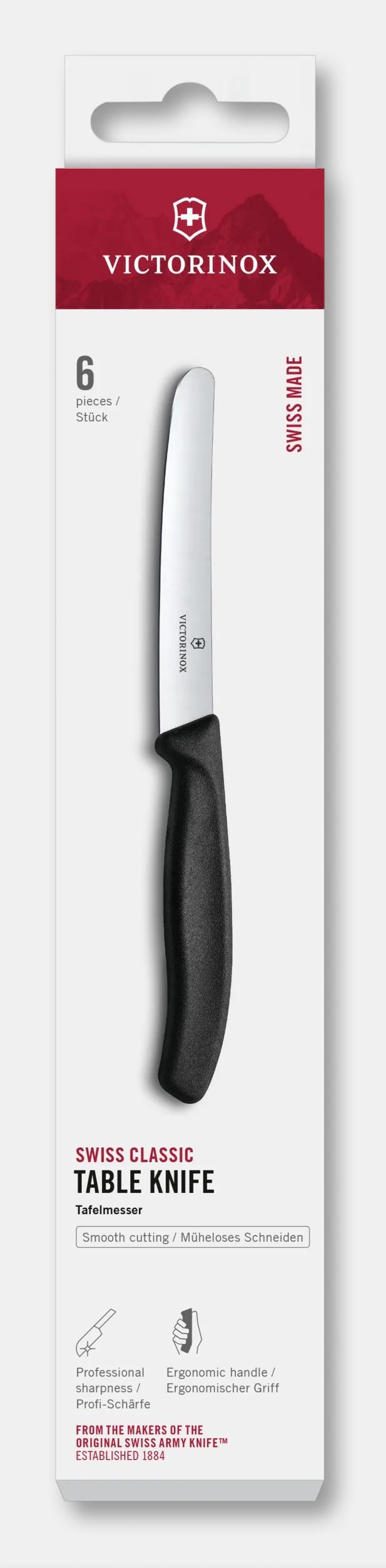 Set de couteaux &agrave; tomates et de table Swiss Classic, 6&nbsp;pi&egrave;ces - 6.7803.6