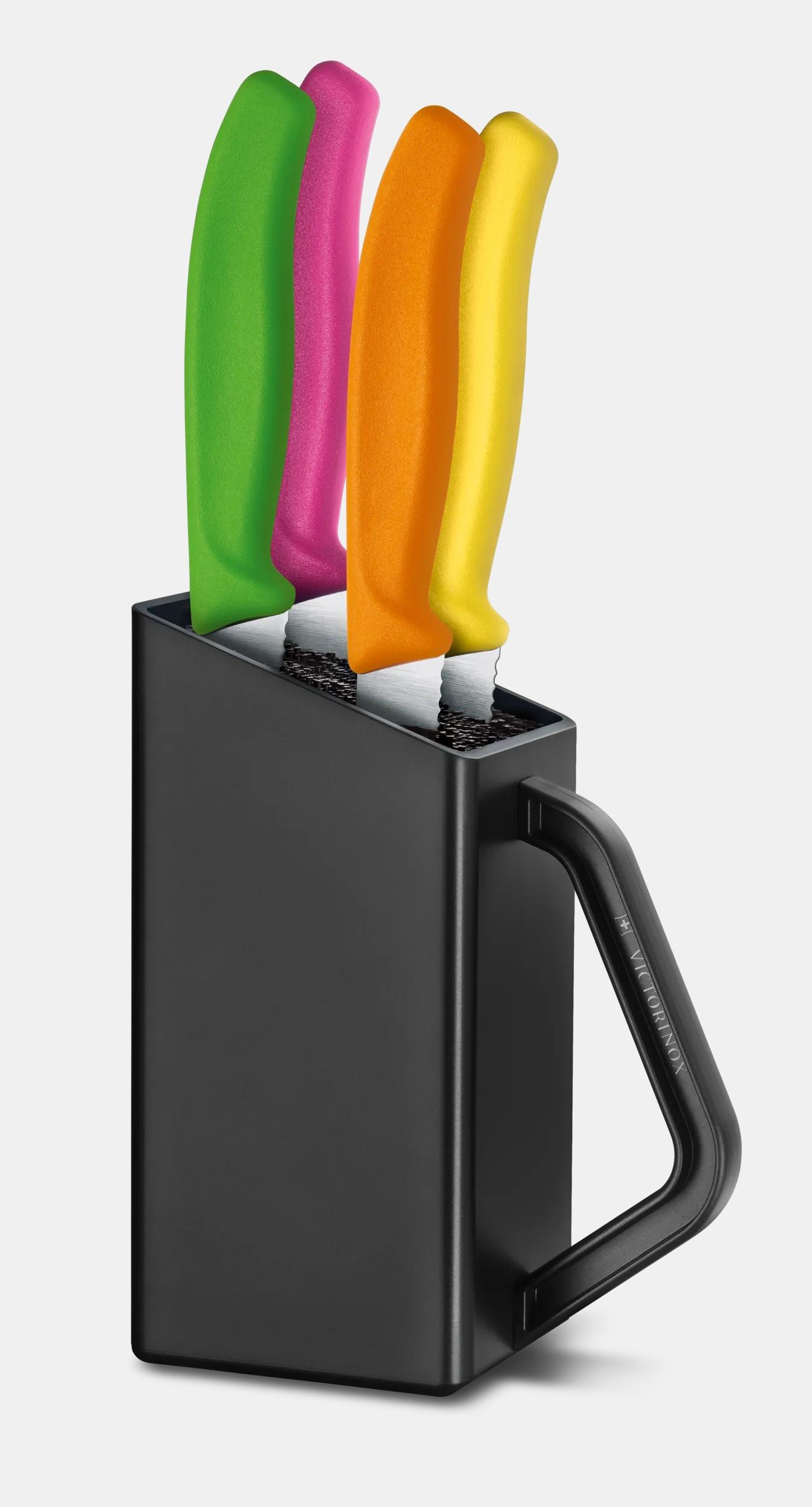 Swiss Classic Steak and Pizza Knife Block, 4 pieces - 6.7126.4