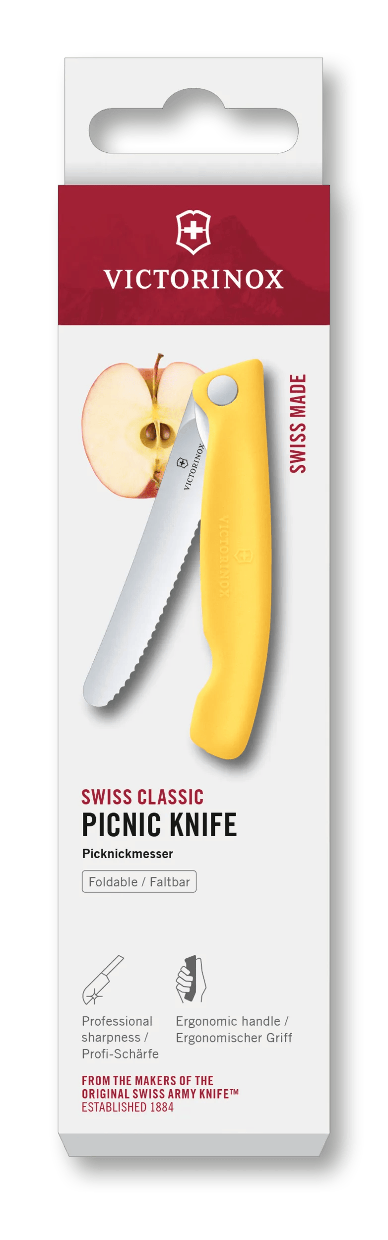 Victorinox Swiss Classic Picnic Knife, 4 in in Lemon yellow