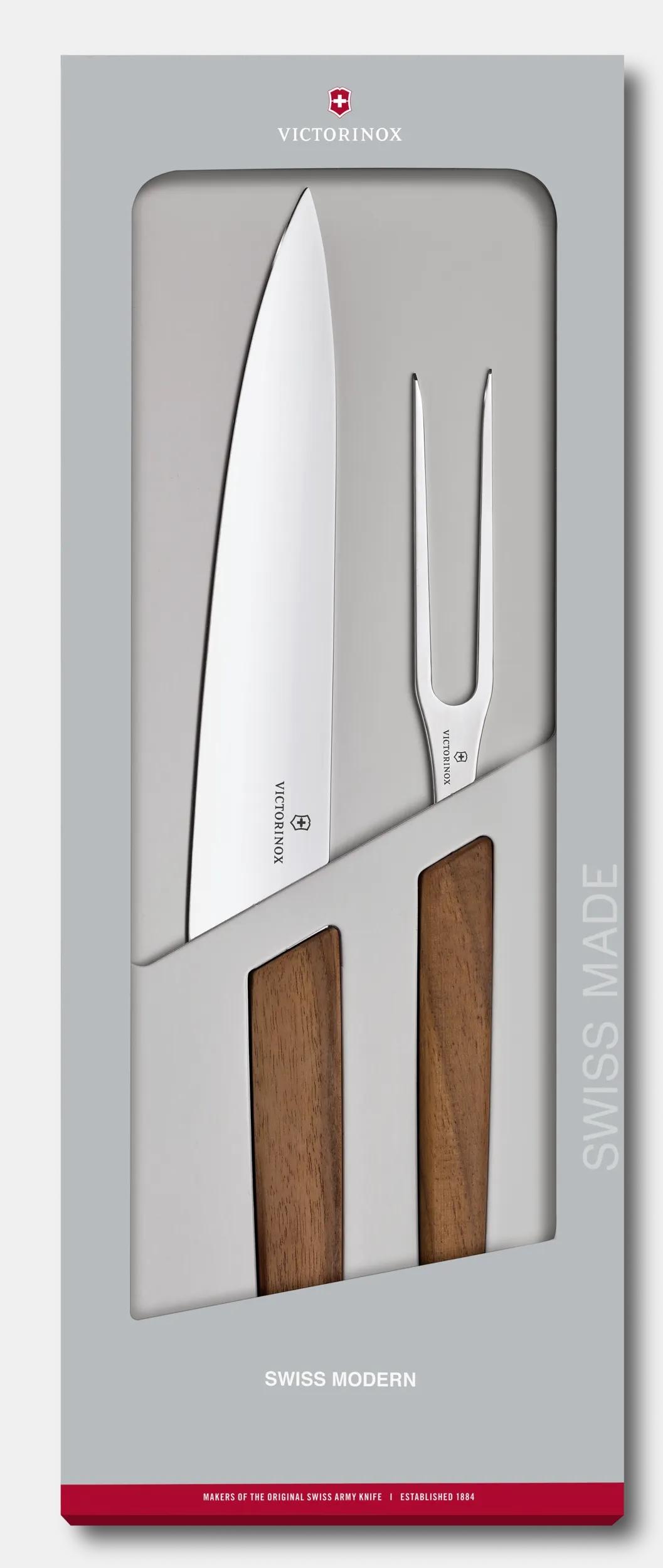 瑞士现代系列切肉刀 2 件套 - 6.9091.2