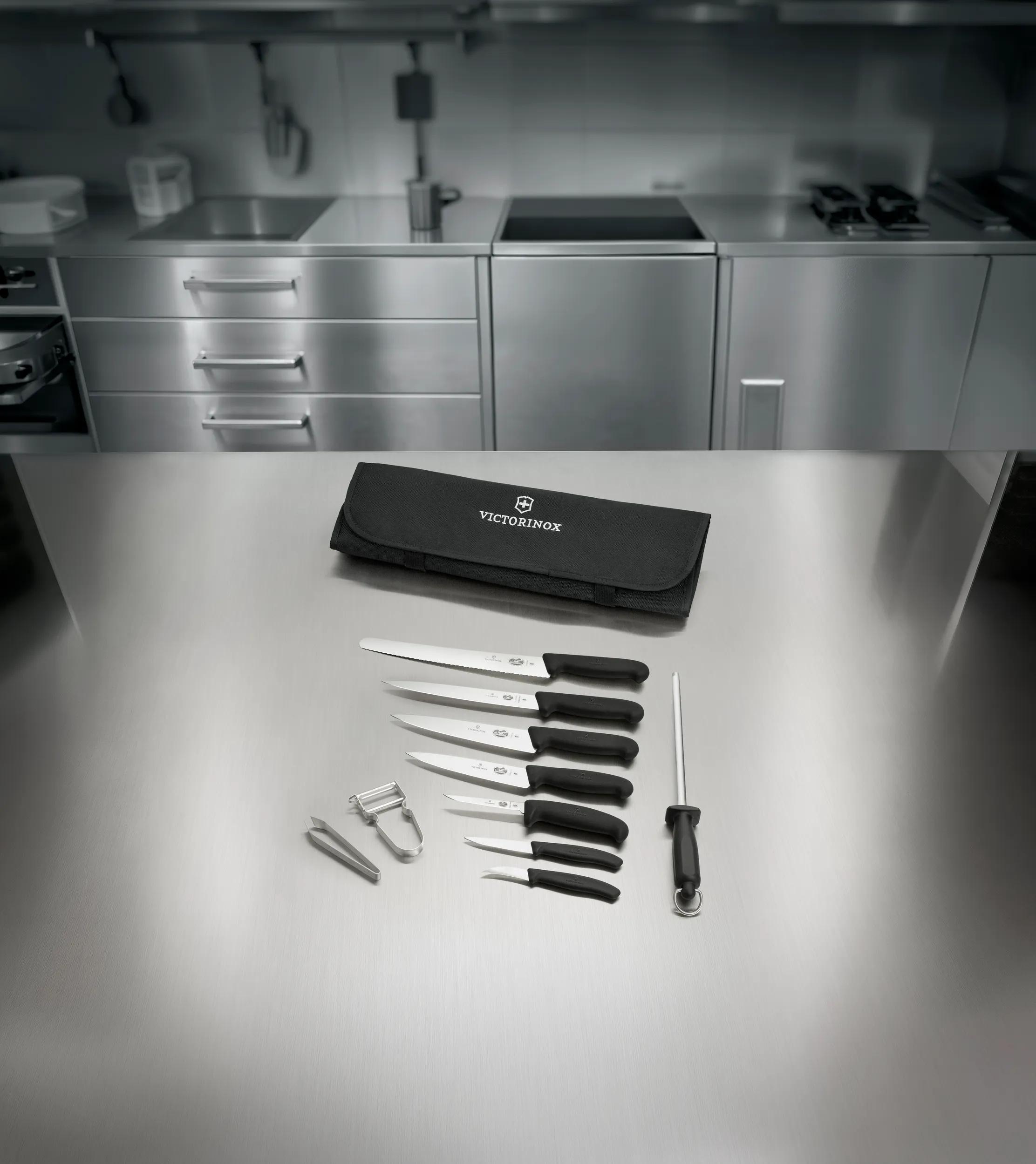Chef's Knife Roll Starter 10-pcs Set