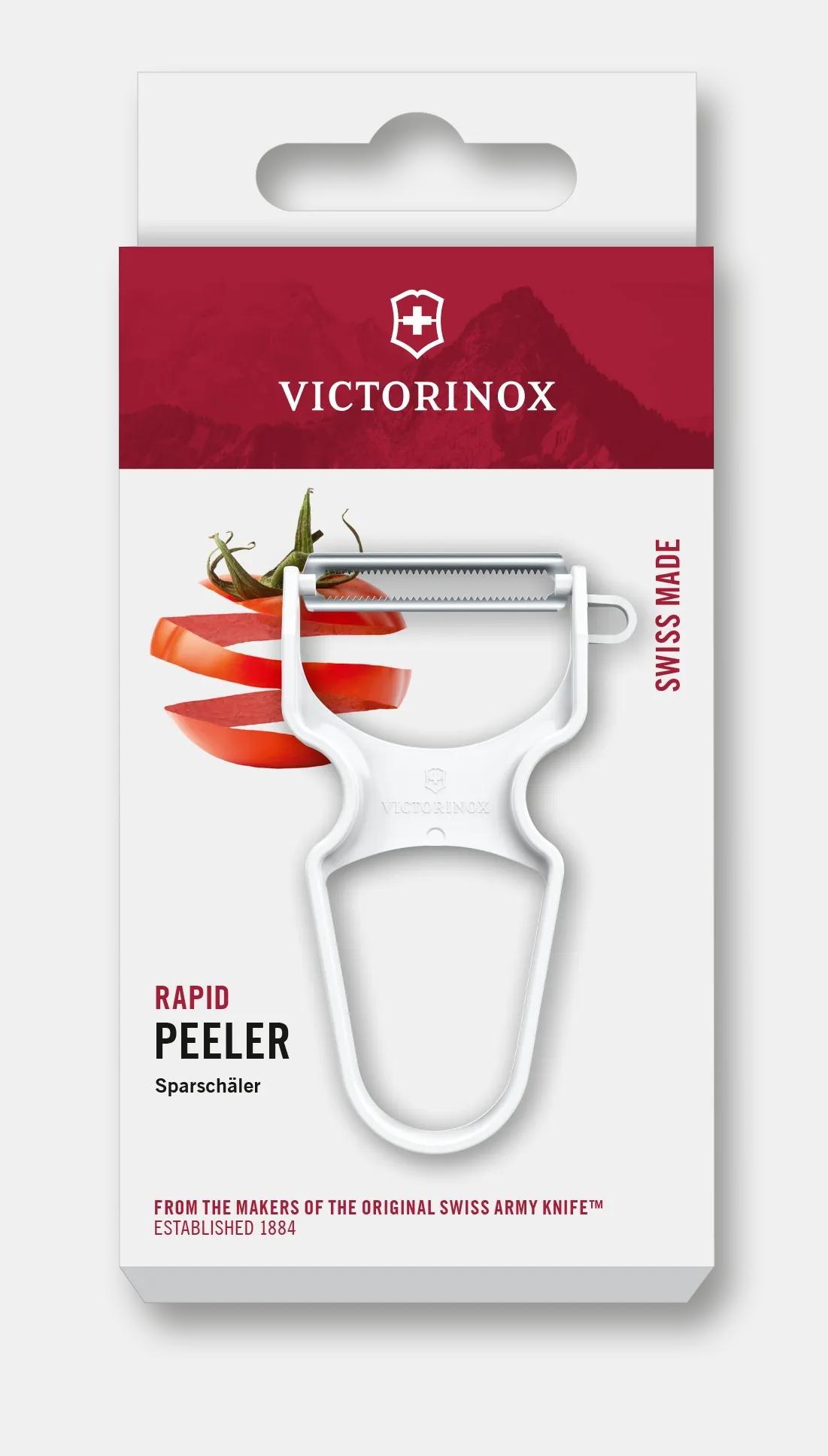 Éplucheur Victorinox Iota Noir - Lame Lisse, Fabriqué En Suisse