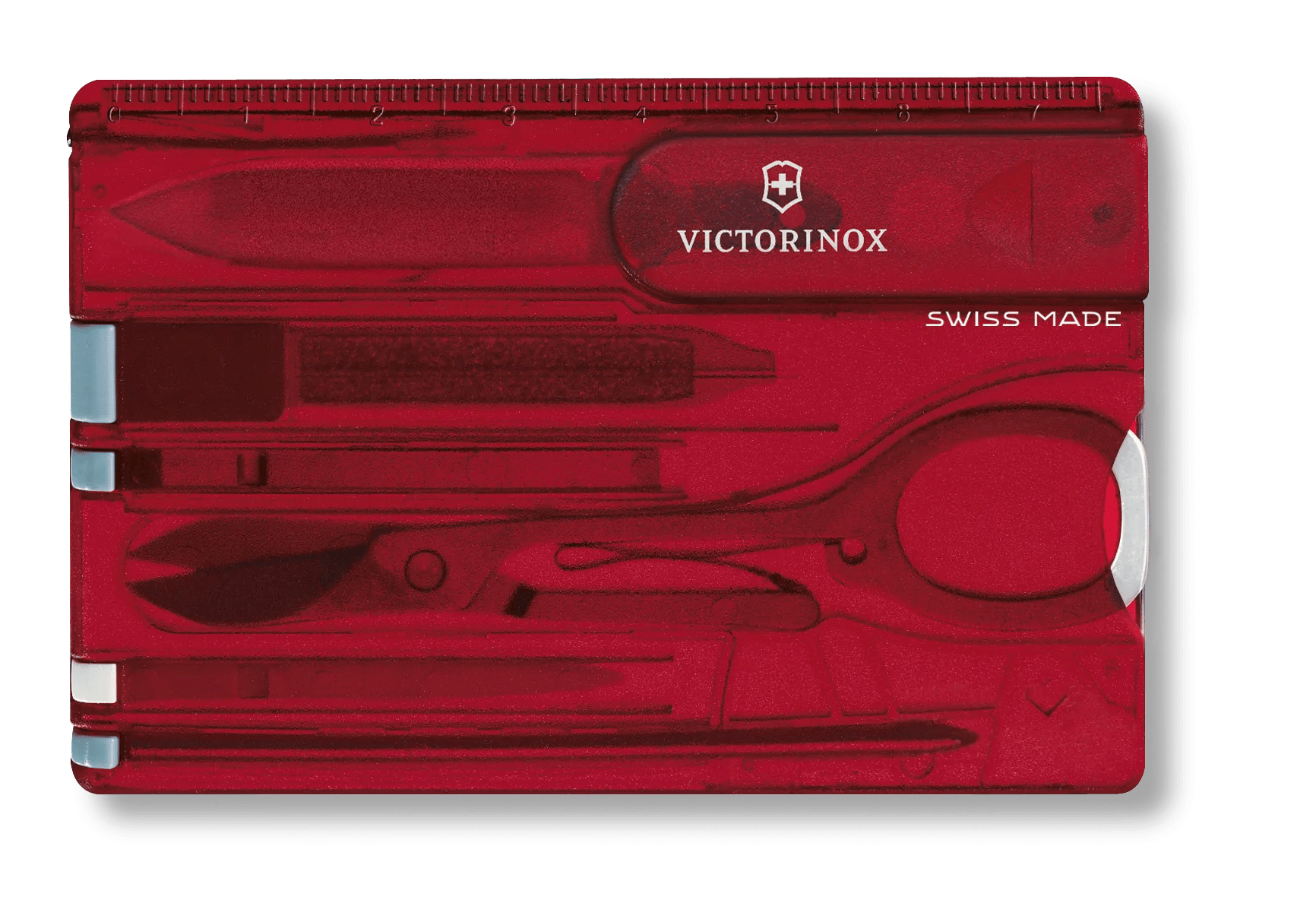 Victorinox 经典瑞士卡刀为红色透明- 0.7100.T