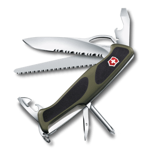 Victorinox Ranger 58 Hunter Grip in red/black - 0.9683.MC