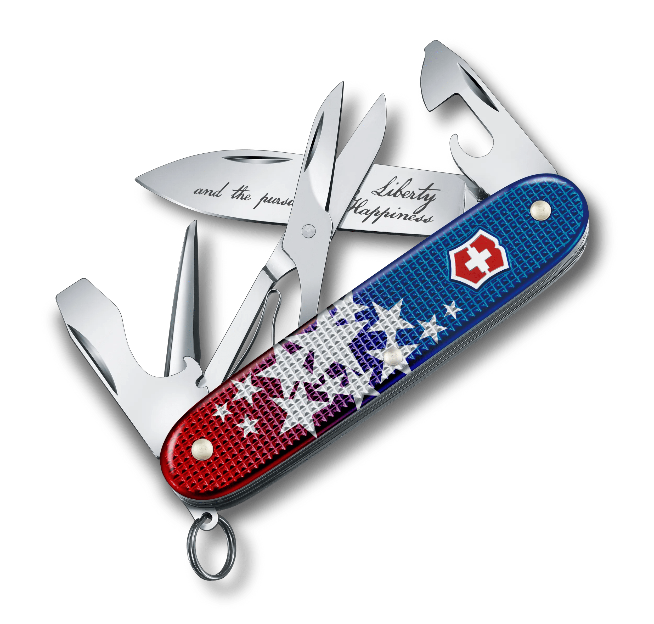Victorinox Pioneer X Alox Limited Edition USA250 in Blue-red