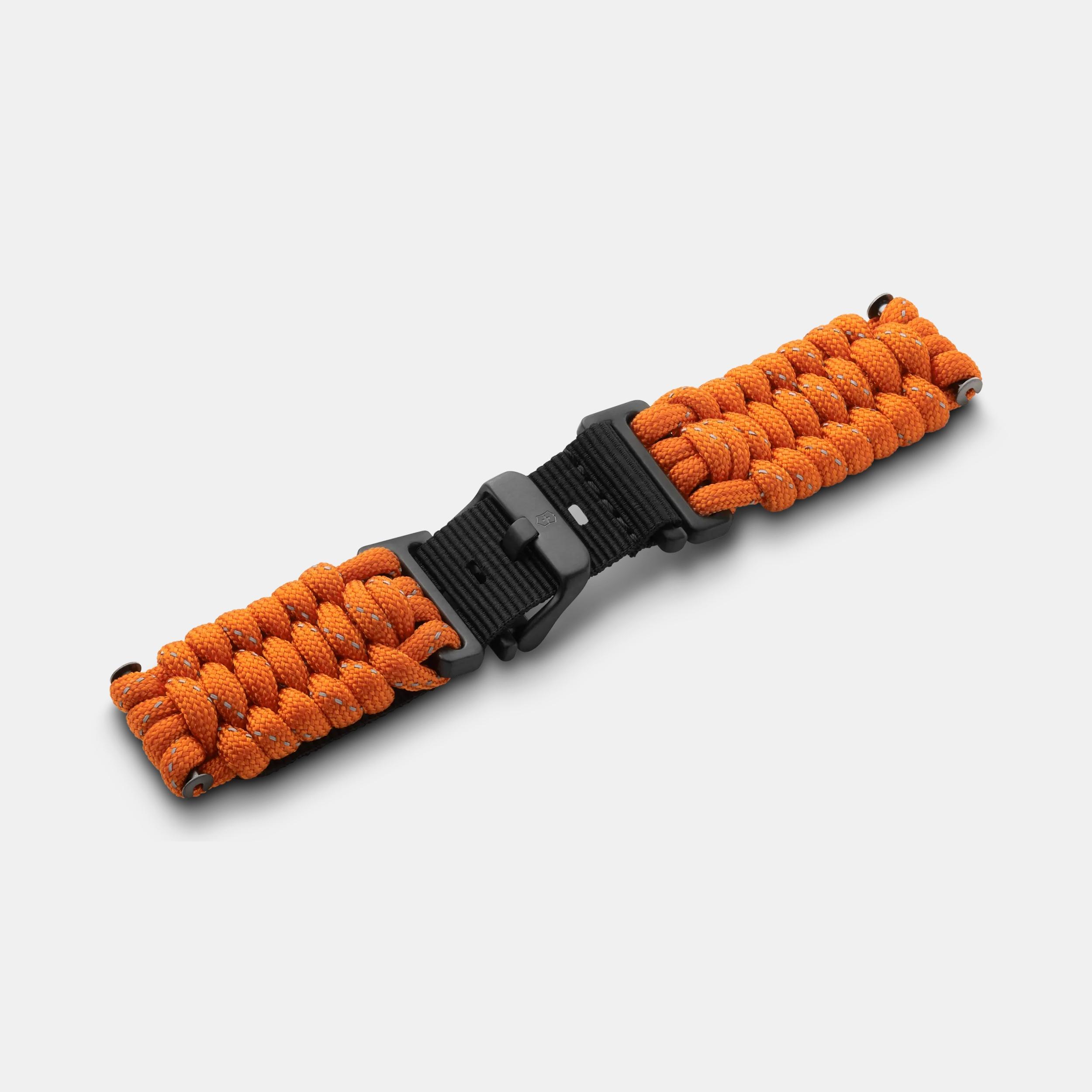 Victorinox Orange paracord strap with buckle in Orange paracord