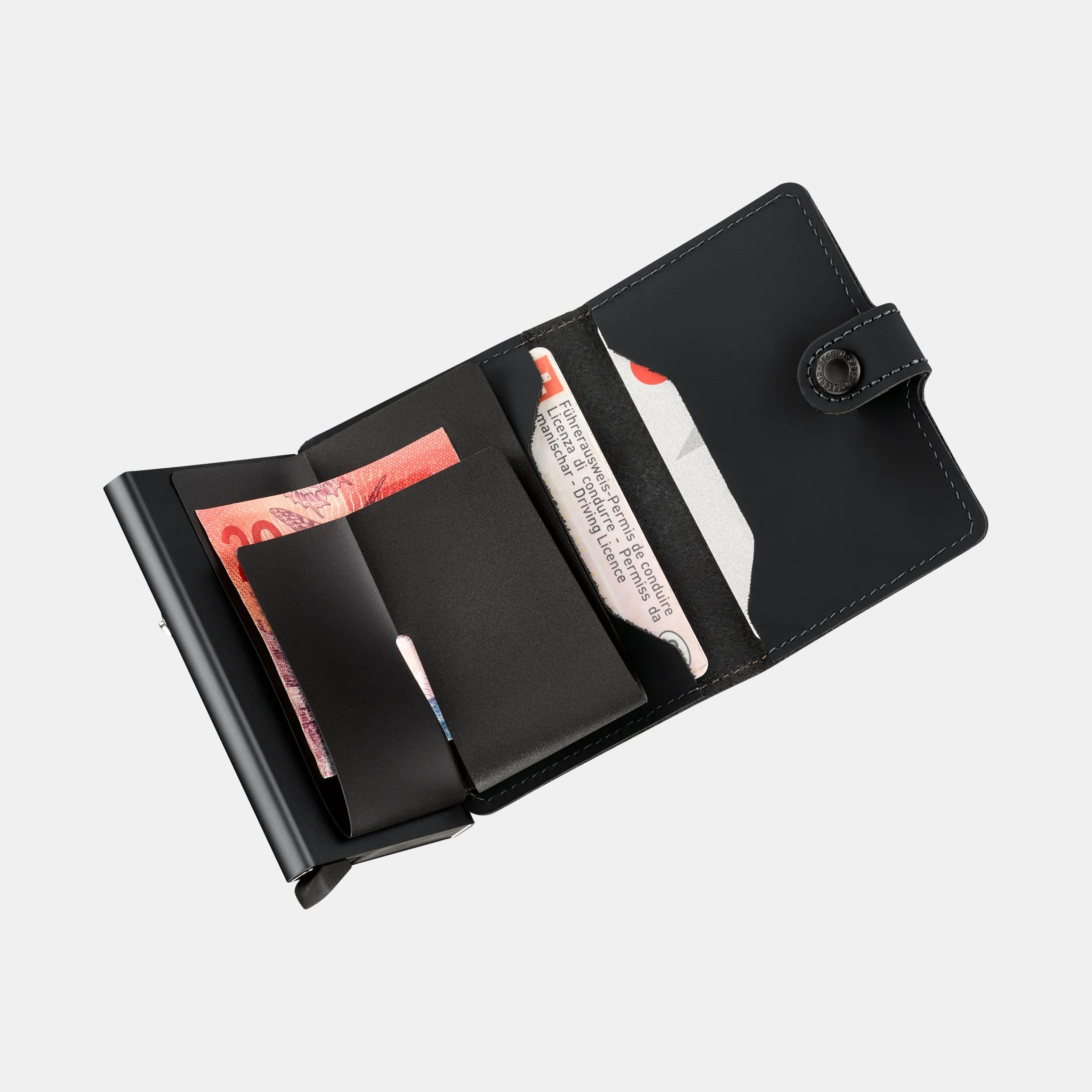 Victorinox Altius Secrid Leather Card Wallet in black - 654344