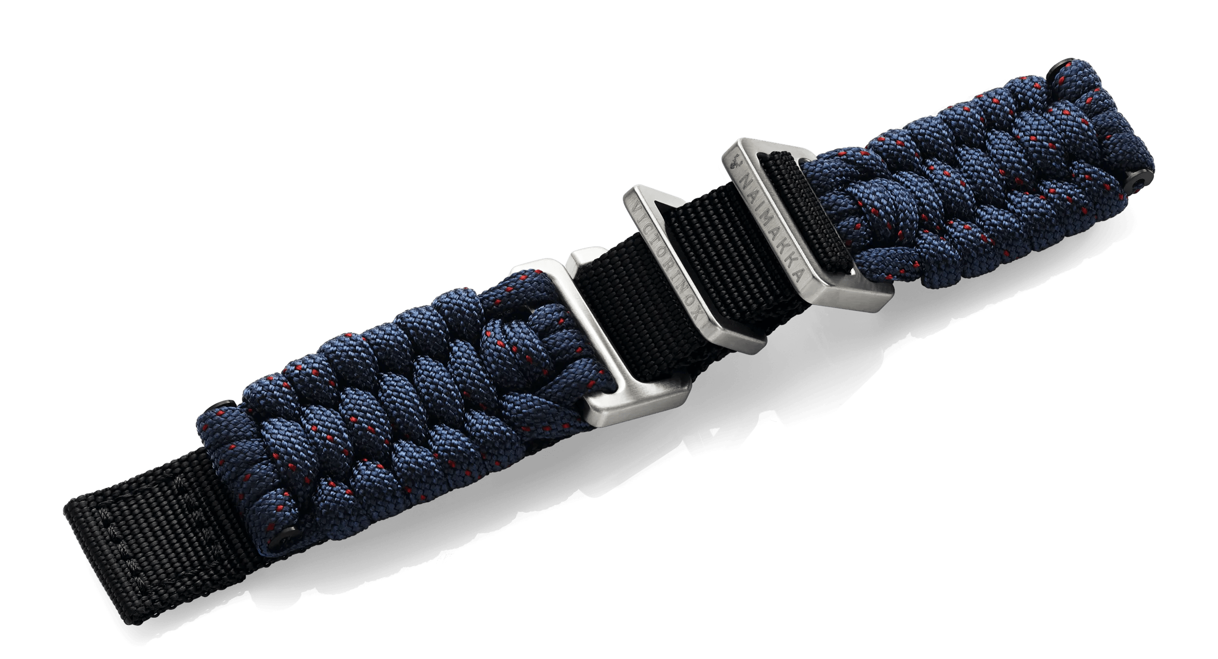 Victorinox Blue paracord strap with buckle in Blue paracord