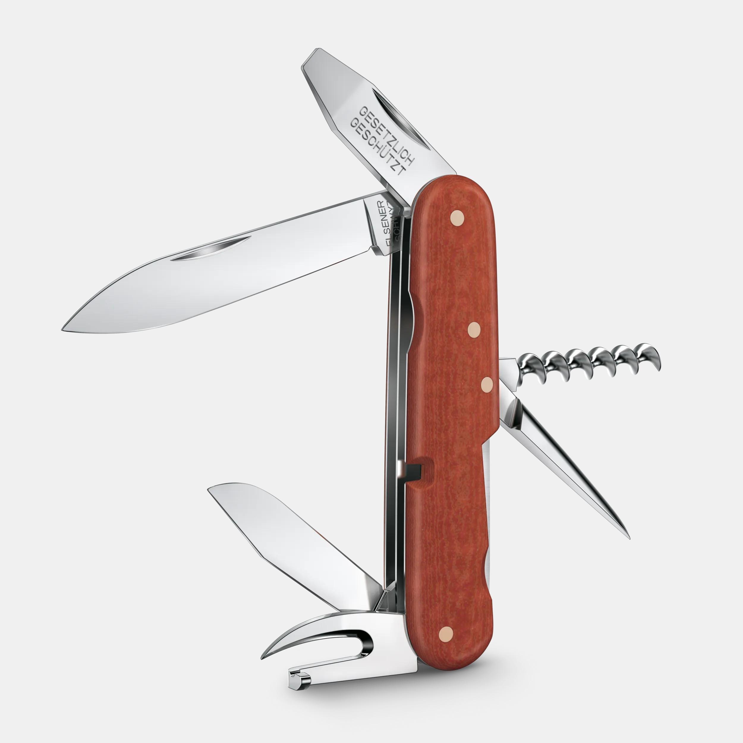 【全世界200本限定・未使用・新品】 IN WIN製 IW-CF02-G Victorinox Replica 1897 Limited Edition in Red, vulcanized fibre