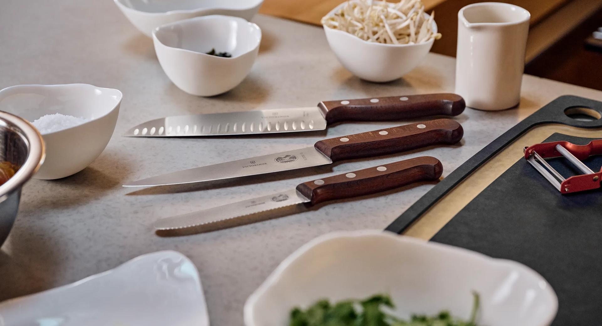 Wood Santoku Knife