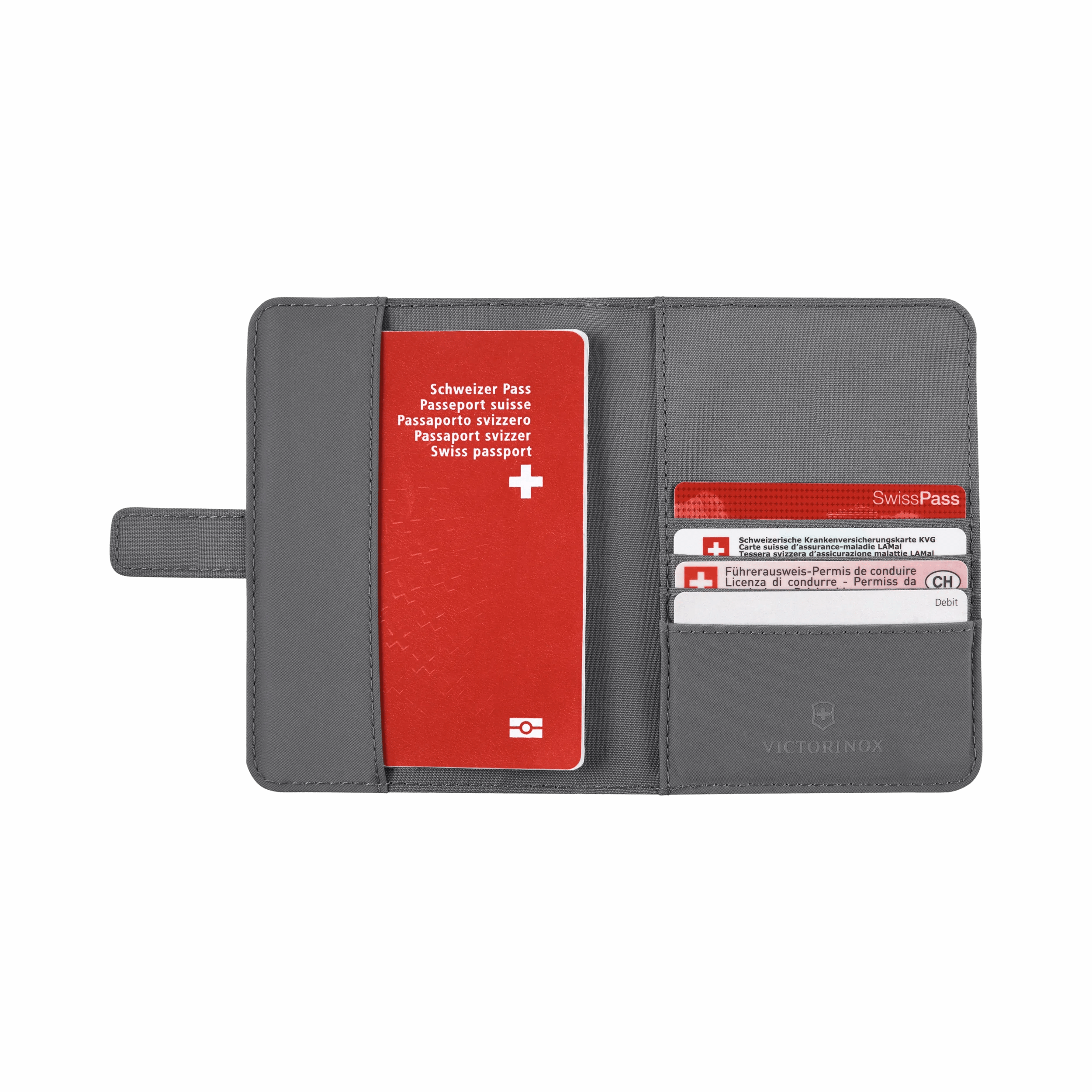 Victorinox Travel Essentials Passport Holder in Gray - 653362