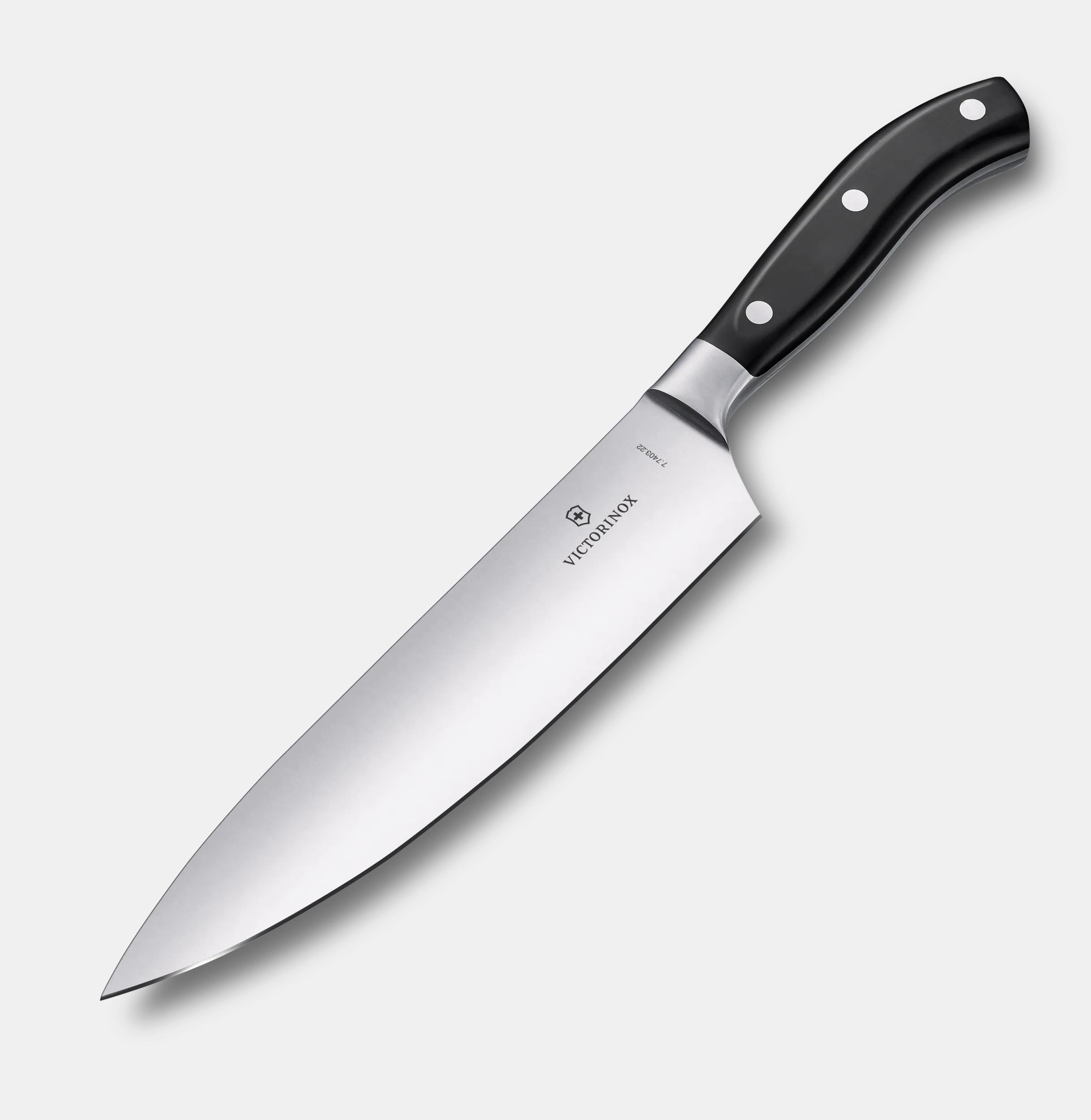 Victorinox Grand Maître Carving Knife, 22 cm in black - 7.7403.22G