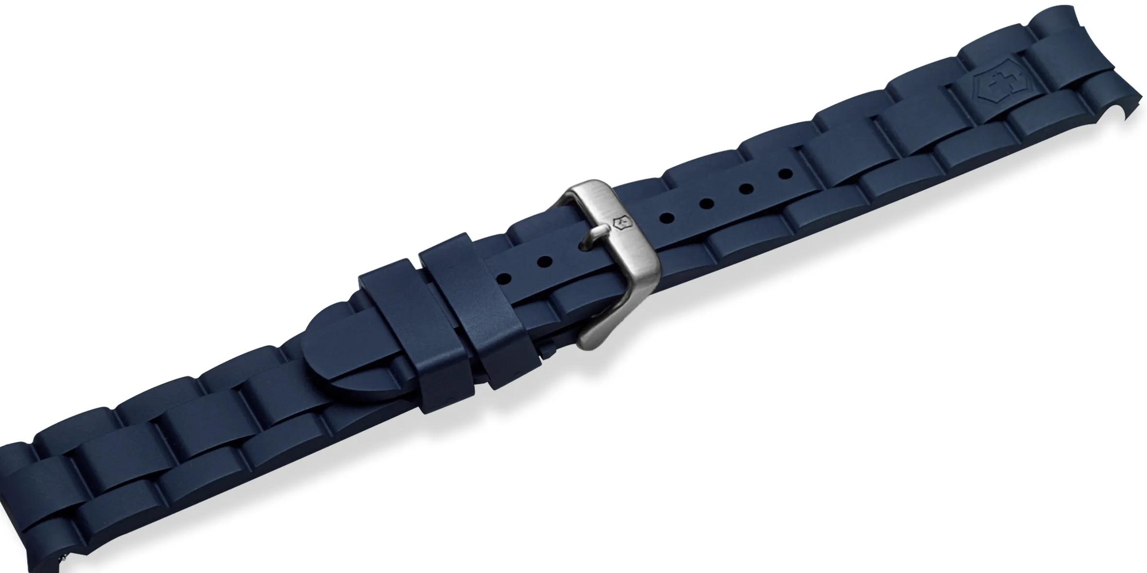 Blue rubber strap with buckle - 004783