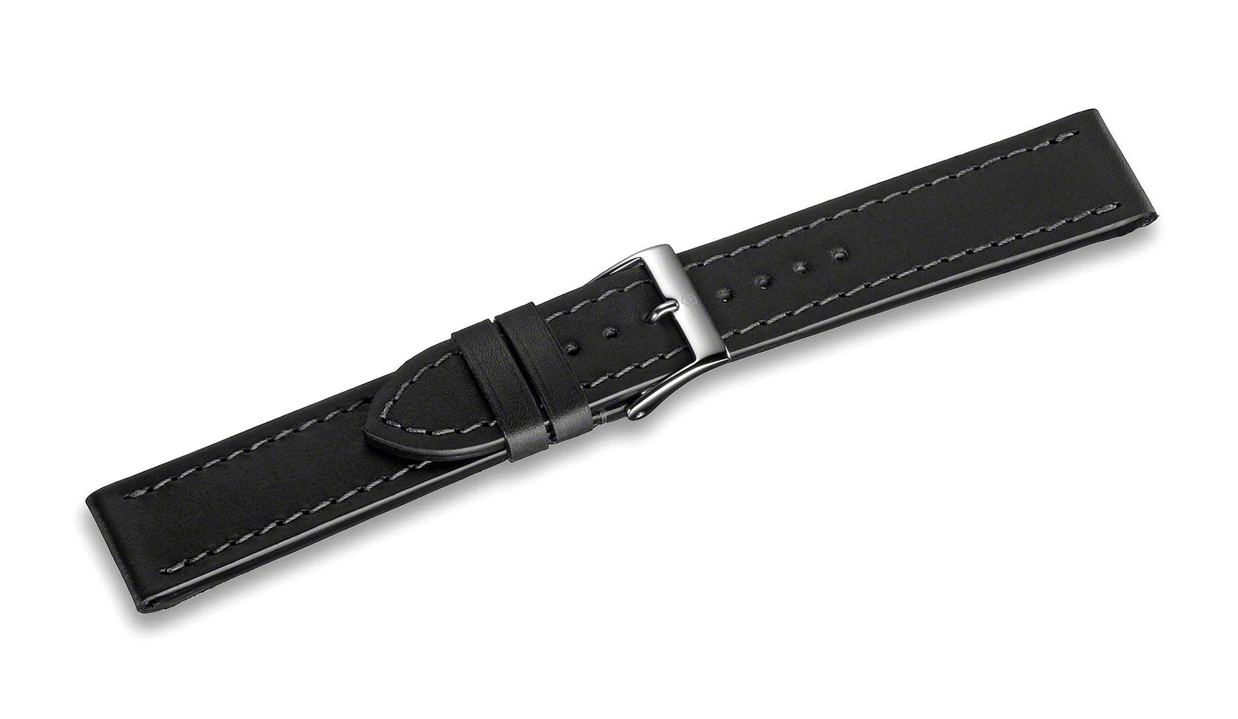 Victorinox Alliance Large - Black Leather Strap with buckle - 20