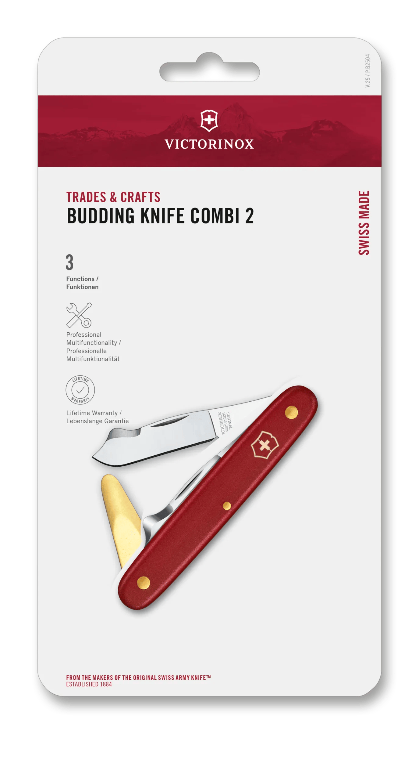 Greffoir De Jardin VICTORINOX Avec Manche Nylon Rouge - 10 Cm - 13