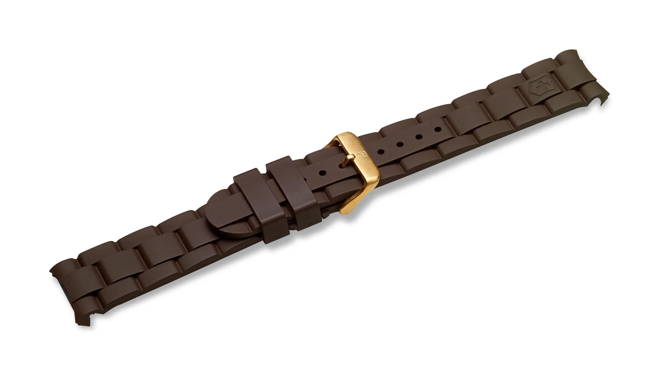 Maverick GS - Brown Rubber Strap with Buckle - 004836