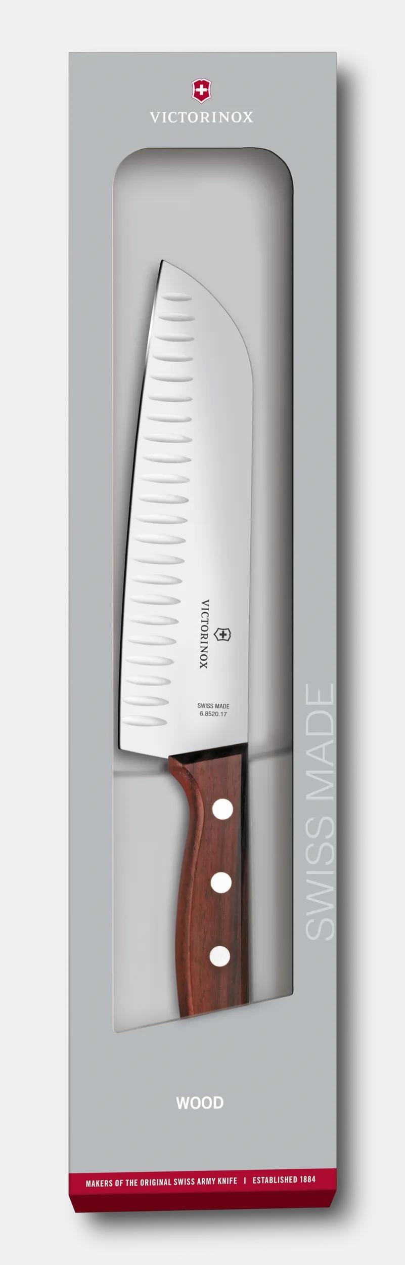 Wood Santoku Knife, 7 in - 6.8520.17G