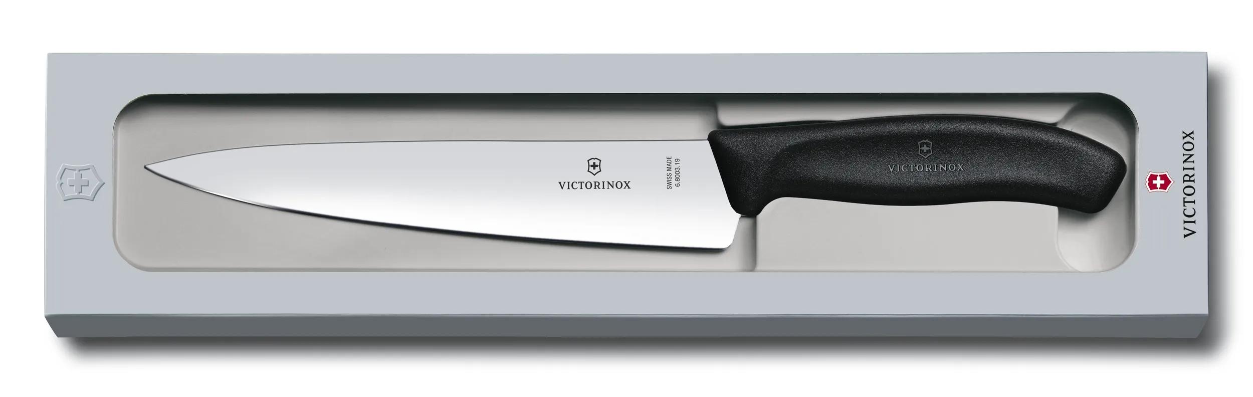 Victorinox スイスクラシック シェフナイフ, 19 cm ブラック - 6.8003.19G