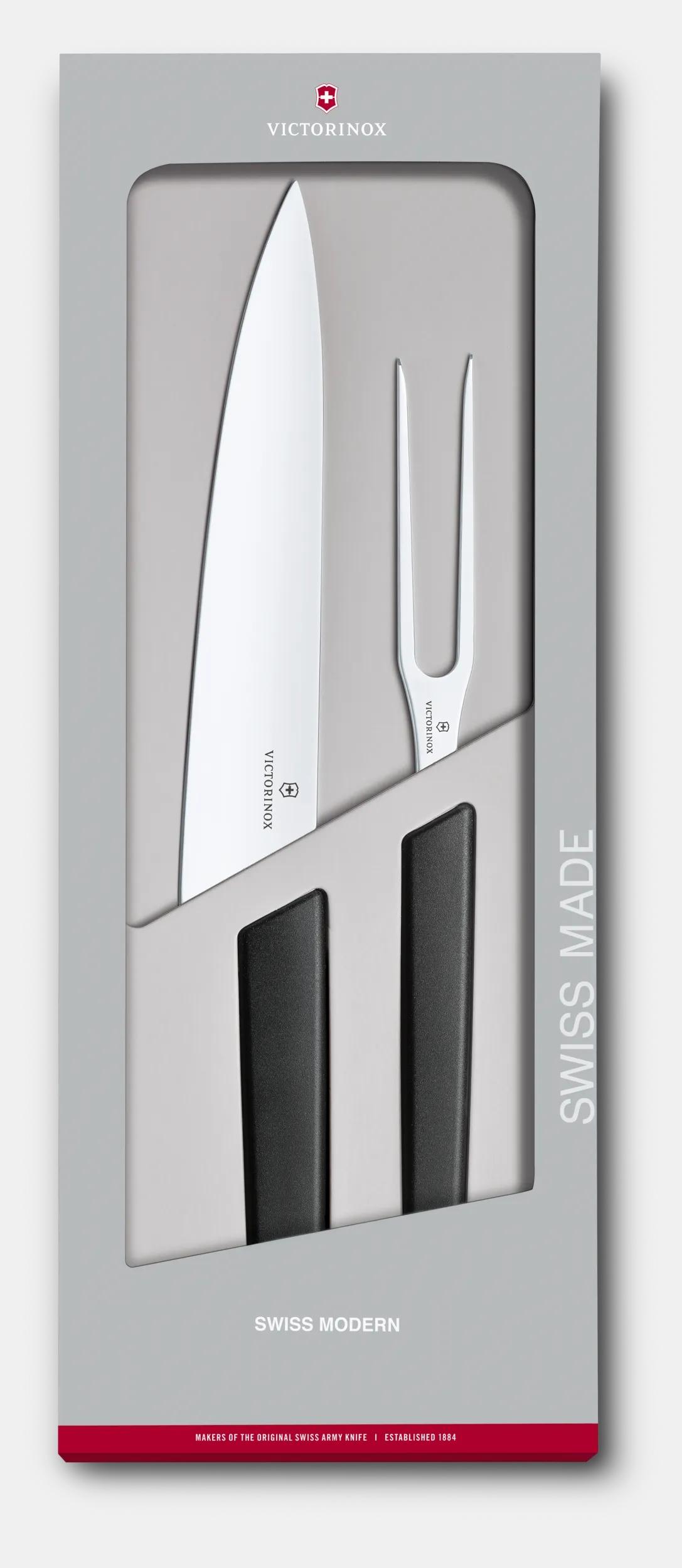 Swiss Modern Carving Set, 2 pieces - 6.9093.21G