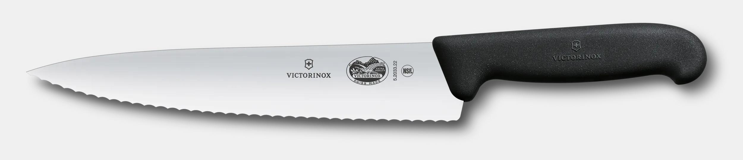 Victorinox FIBROX シェフナイフ, 22 cm ブラック - 5.2033.22B