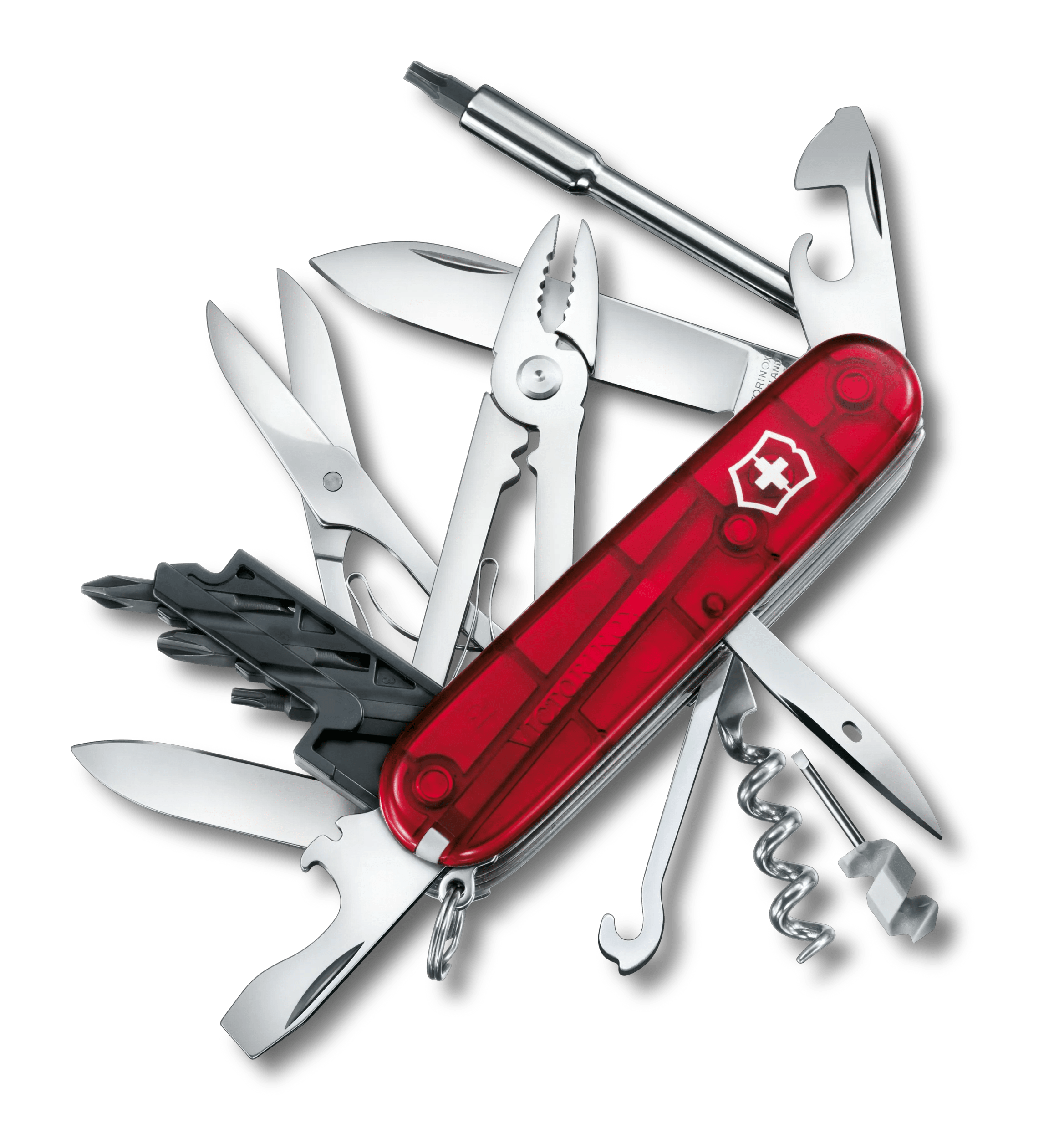 Victorinox サイバーツール M レッド トランスペアレント - 1.7725.T