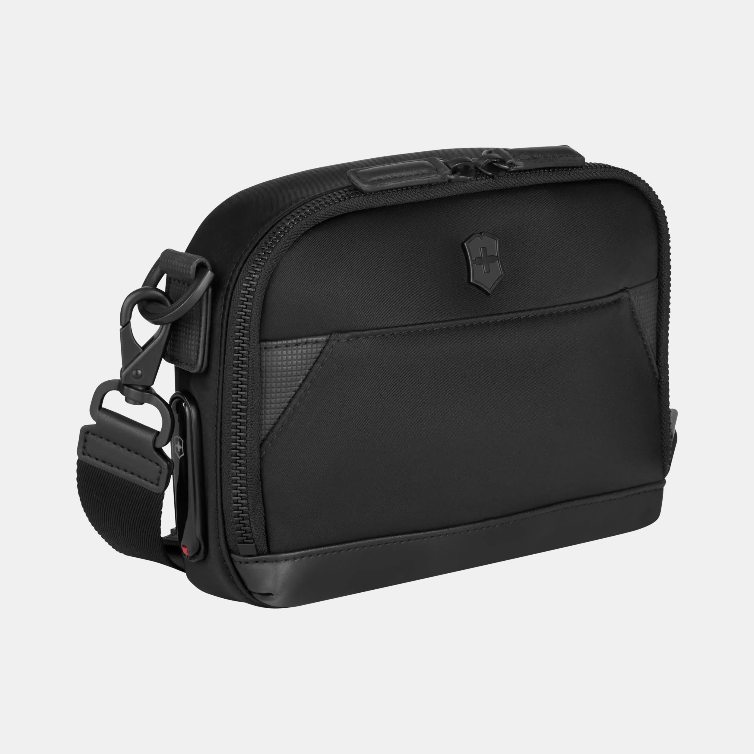 炫黑铝面系列紧凑型斜挎包 - 612768