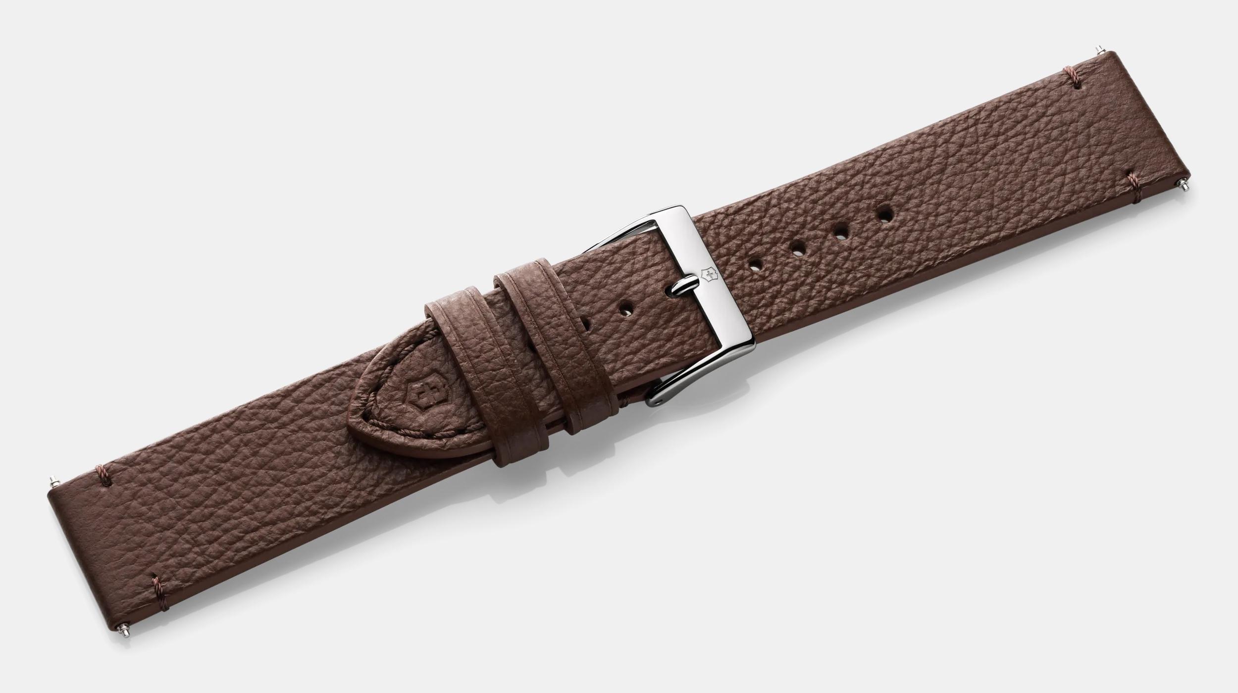 Brown leather strap with buckle - 005686