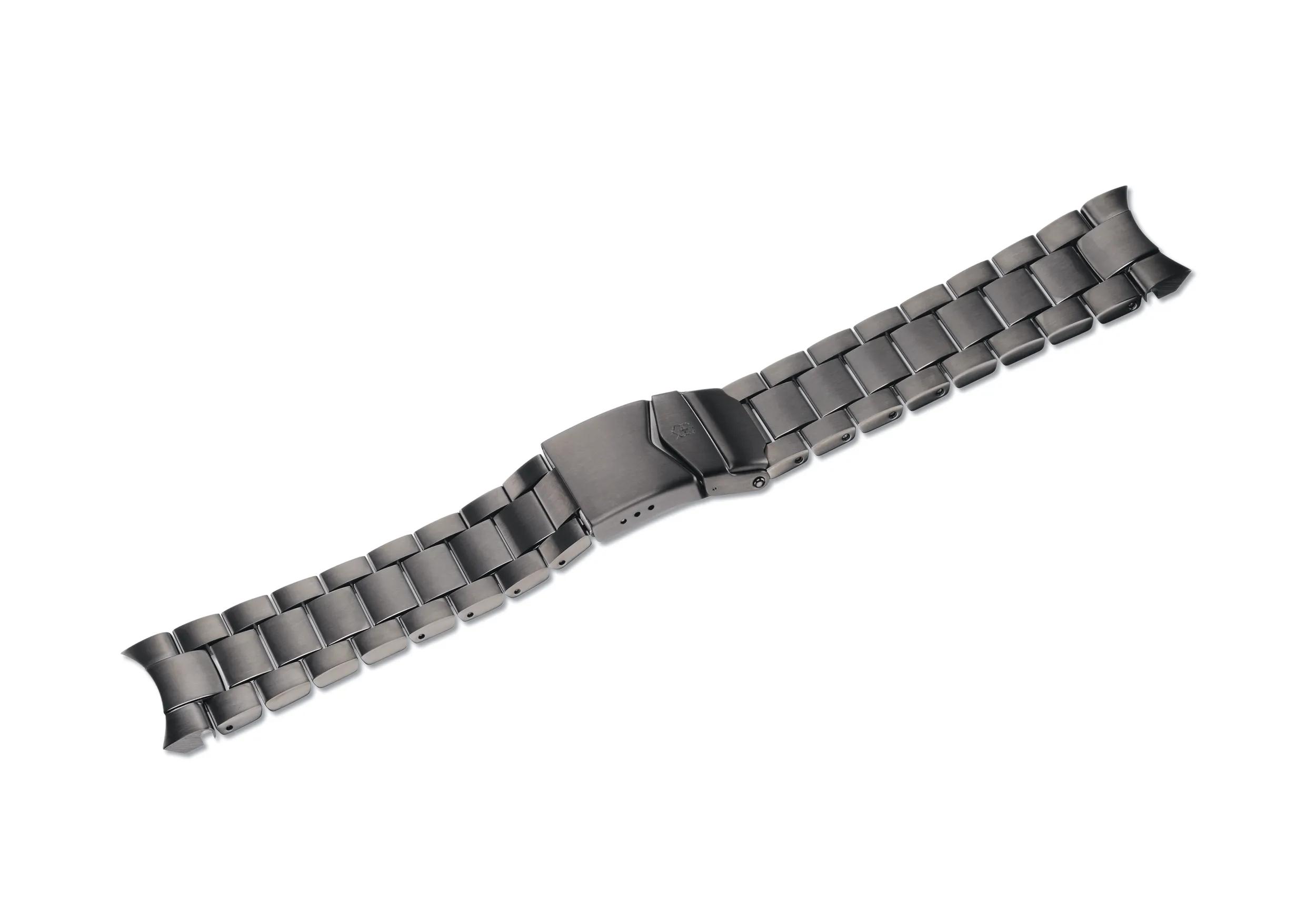 Infantry Vintage Chrono - Black Ice PVD Stainless Steel Bracelet with clasp - 23 mm - 003631