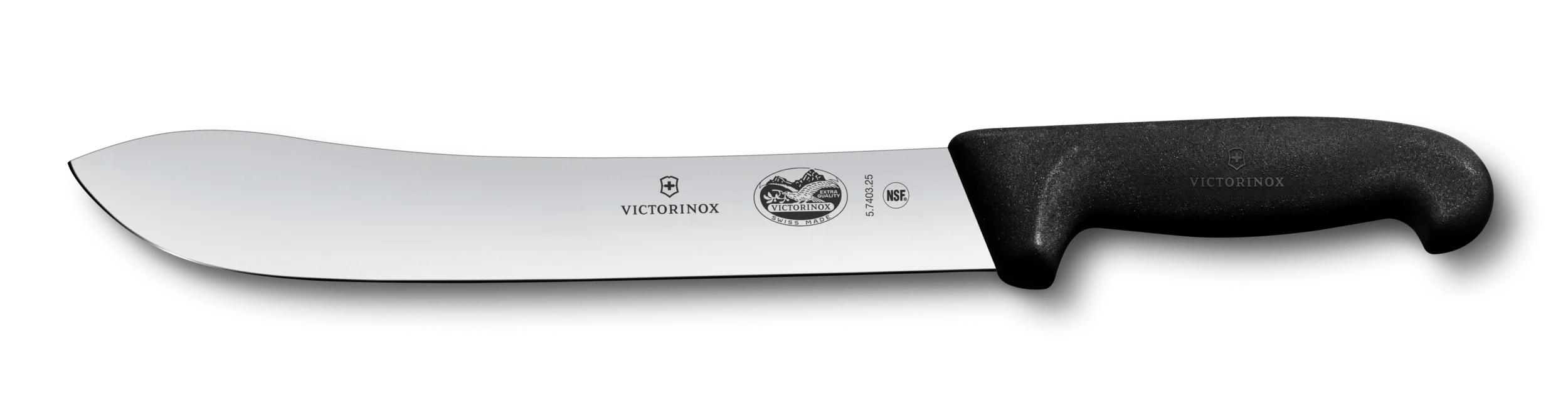 Victorinox Fibrox Butcher Knife, 25 cm in black - 5.7403.25BK