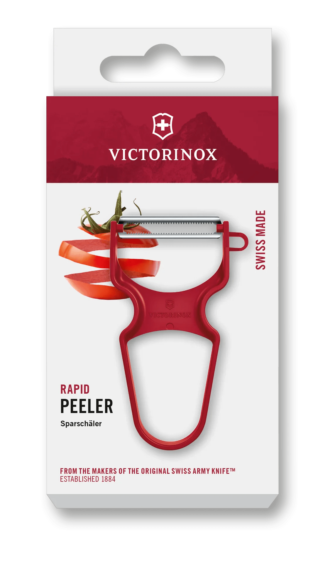 Victorinox RAPID ピーラー、波刃 レッド - 6.0933.1