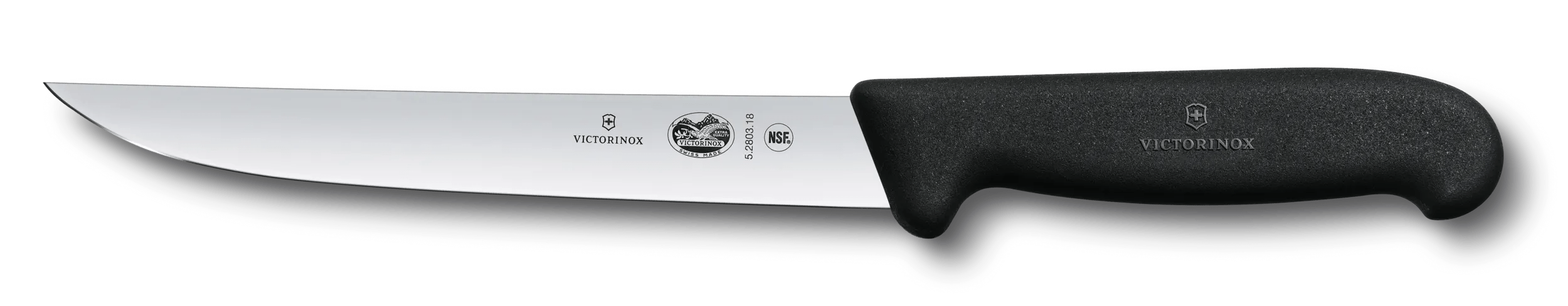 Victorinox FIBROX シェフナイフ, 18 cm ブラック - 5.2803.18B