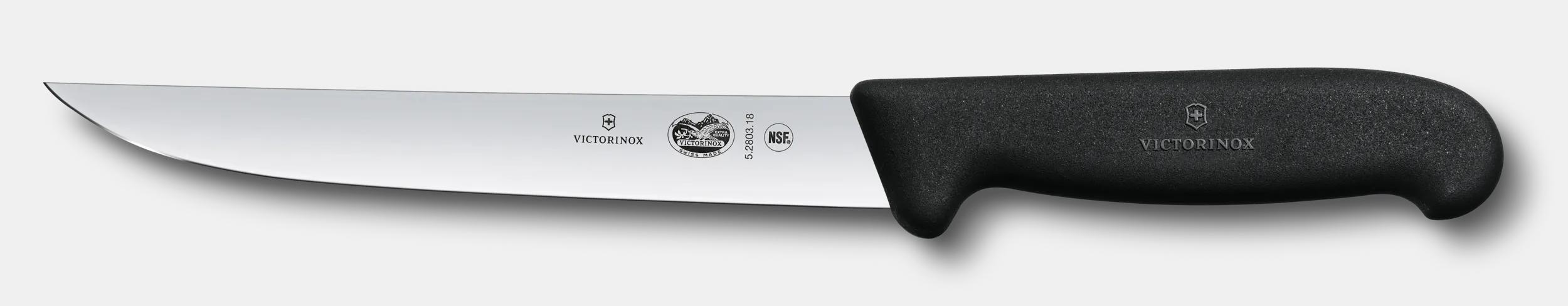 ジェフ Victorinox FIBROX シェフナイフ, 18 cm ブラック - 5.2803.18B