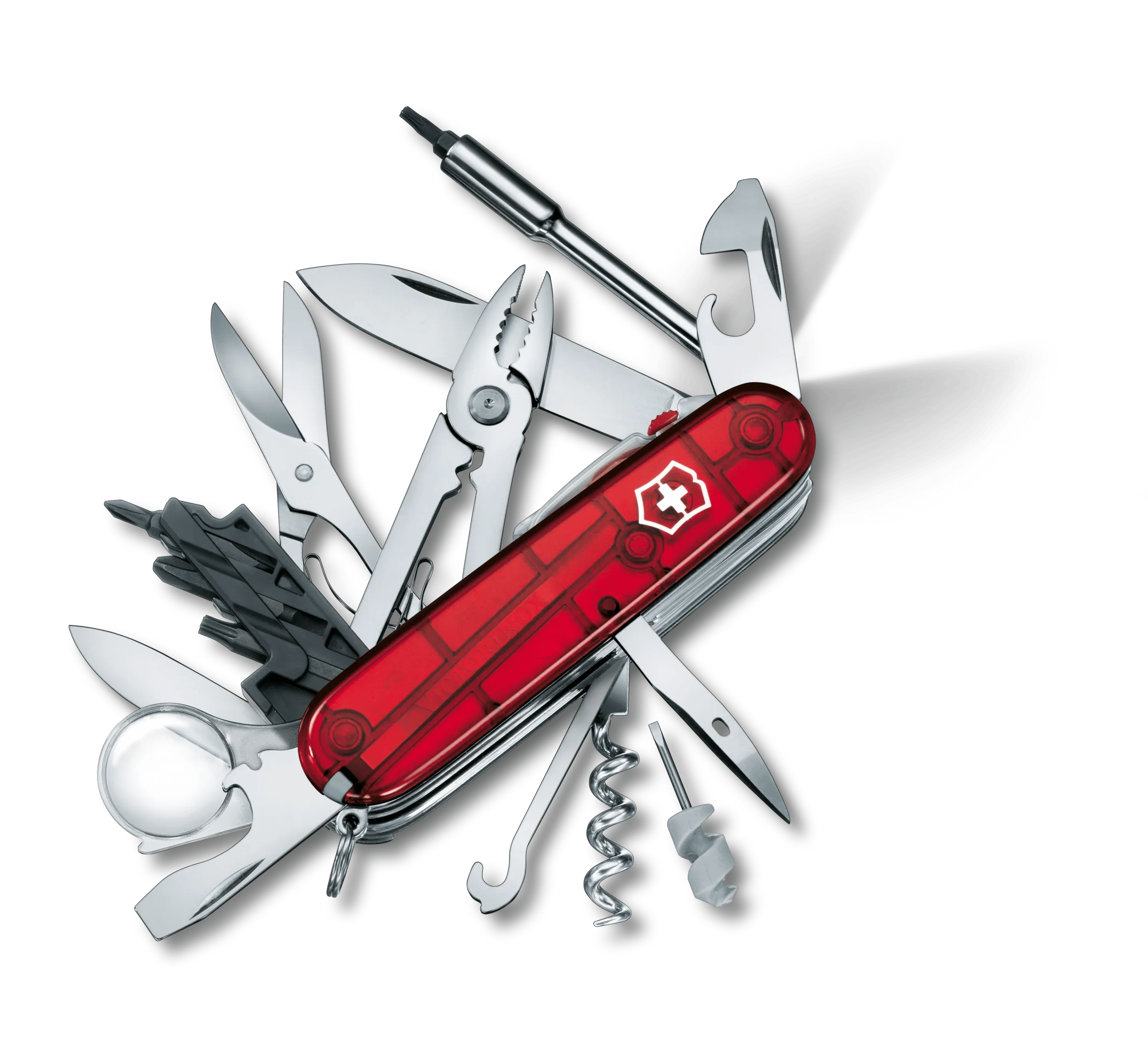 Victorinox サイバーツール ライト レッド トランスペアレント - 1.7925.T