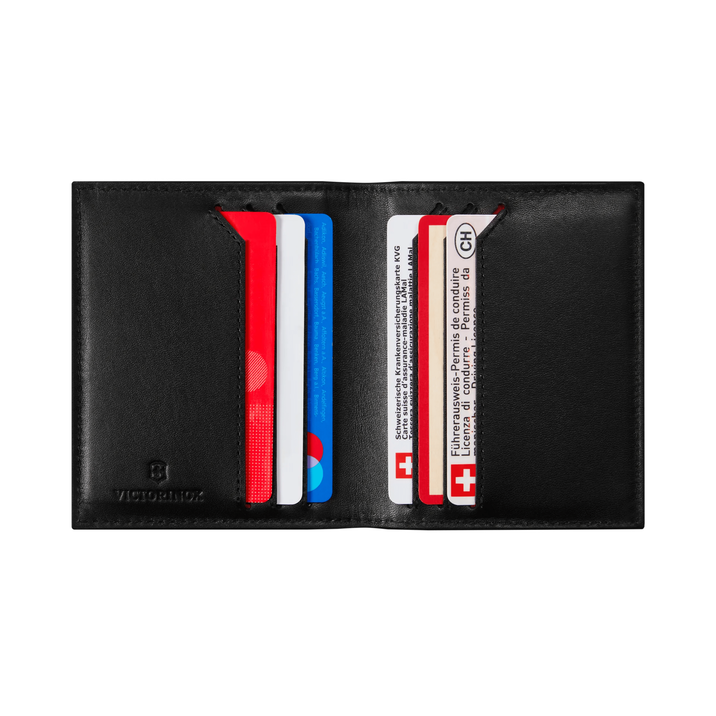 Victorinox Altius Alox Bi-Fold Card Case em Preto - 611578