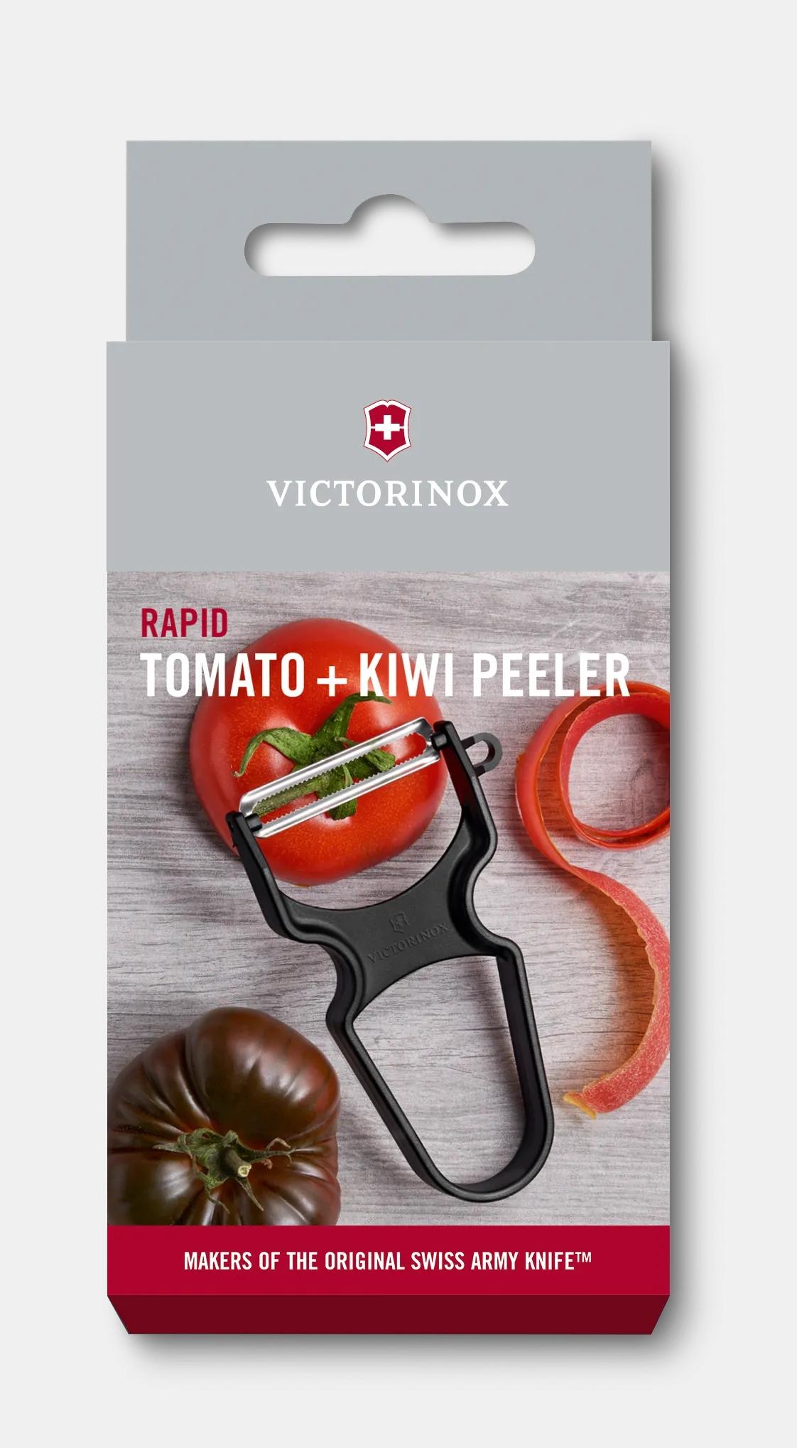 Victorinox RAPID Peeler, serrated edge in Black - 6.0933.3