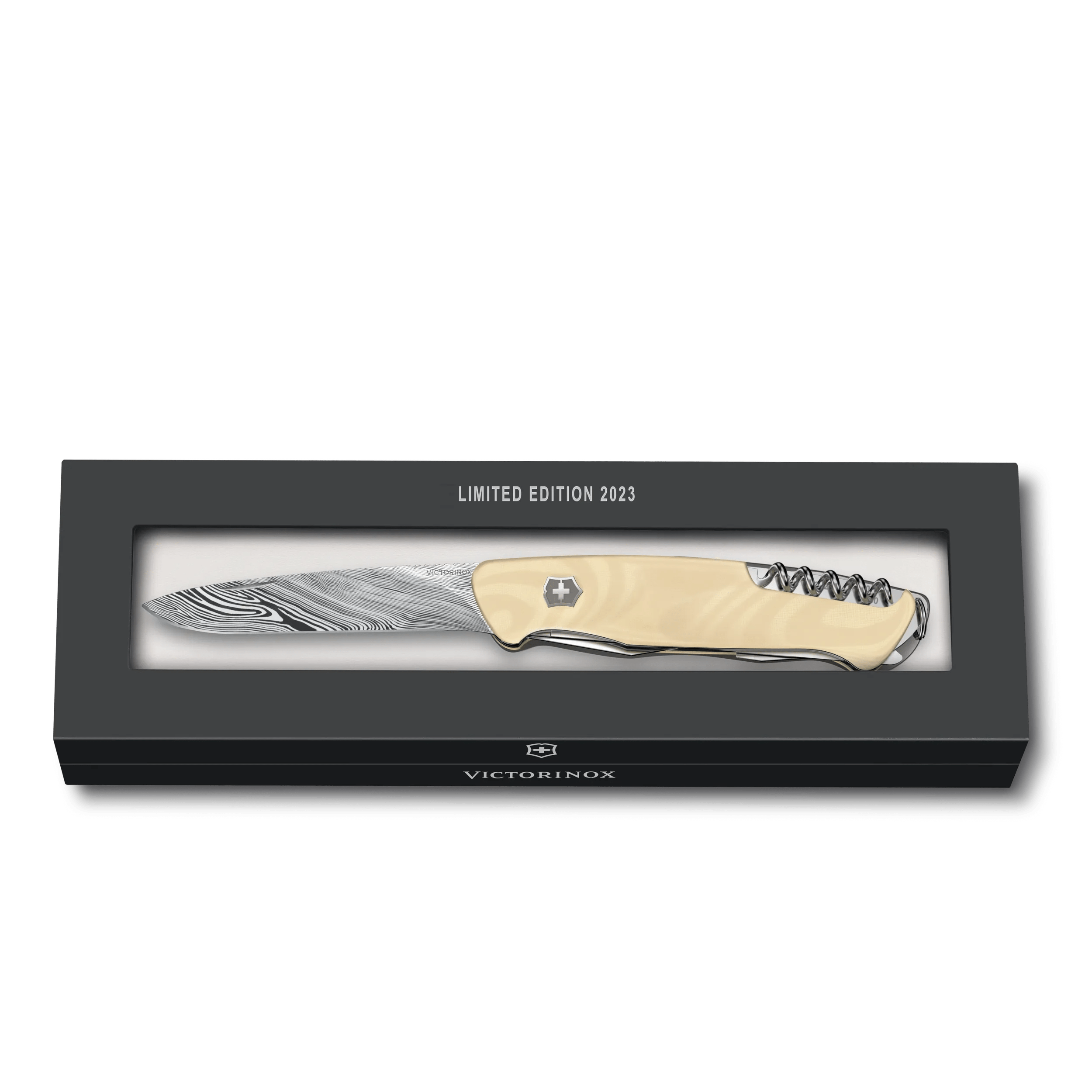 数量限定 レンジャー55 0.9561.J23 MICARTA ダマスカスナイフ Victorinox レンジャー 55 Micarta ダマスカス リミテッドエディション