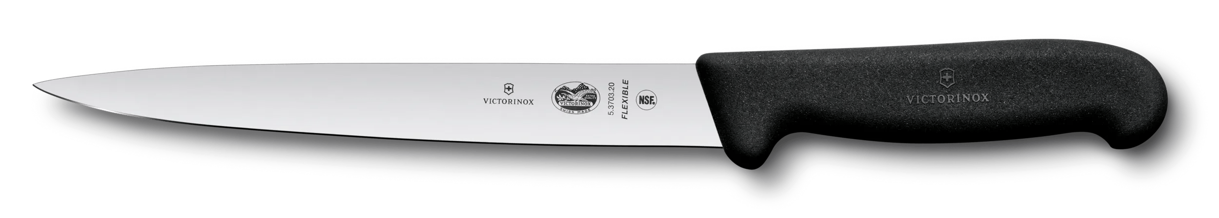 Victorinox FIBROX フィレナイフ, 20 cm ブラック - 5.3703.20B