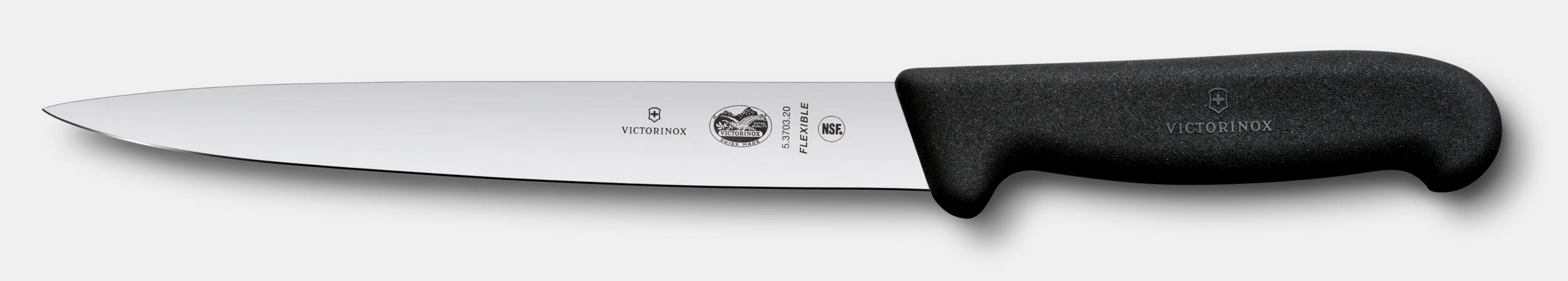 Victorinox FIBROX フィレナイフ, 20 cm ブラック - 5.3703.20B