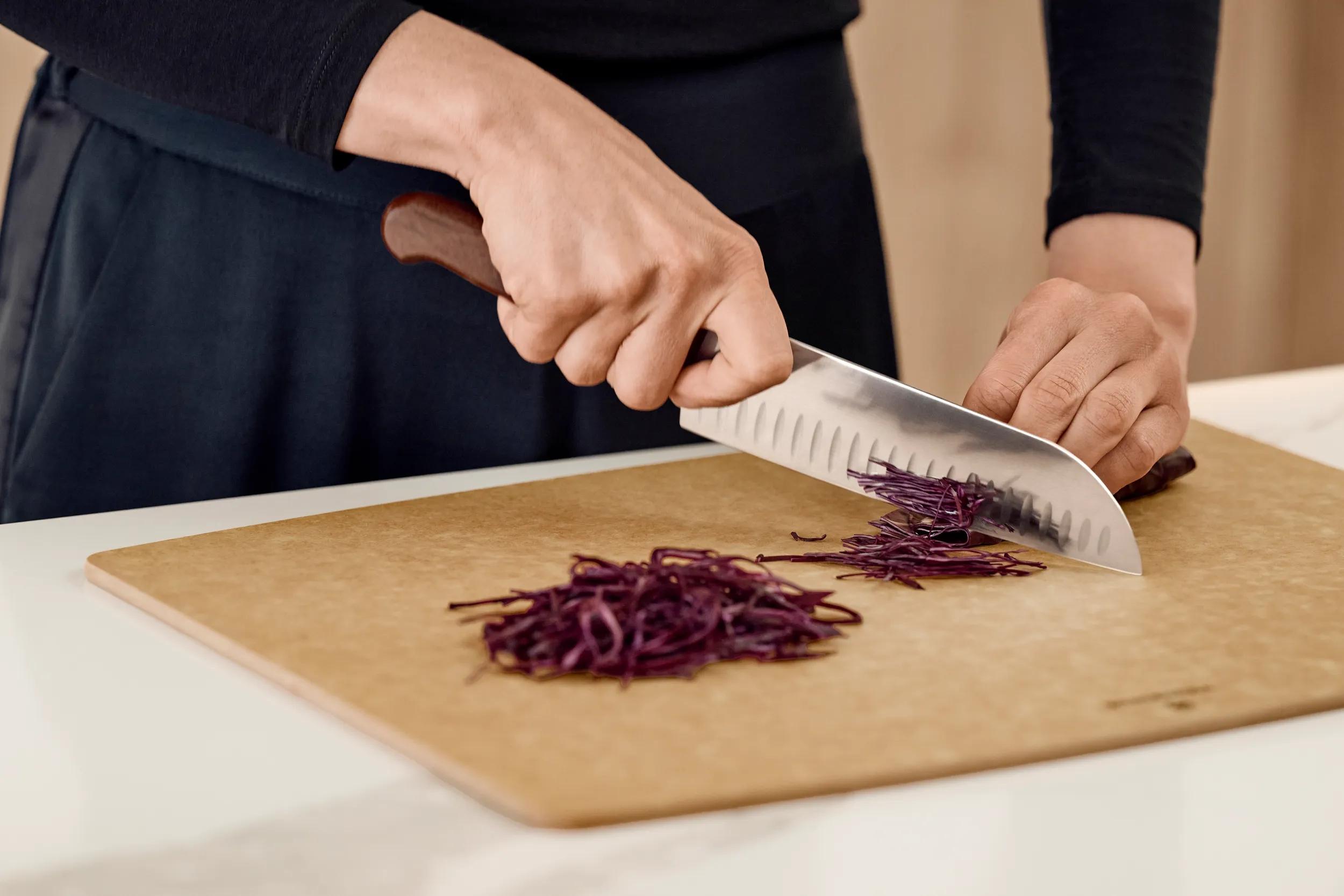Clean ribbons every time with chiffonade 