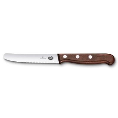 Wood Tomato and Table Knife